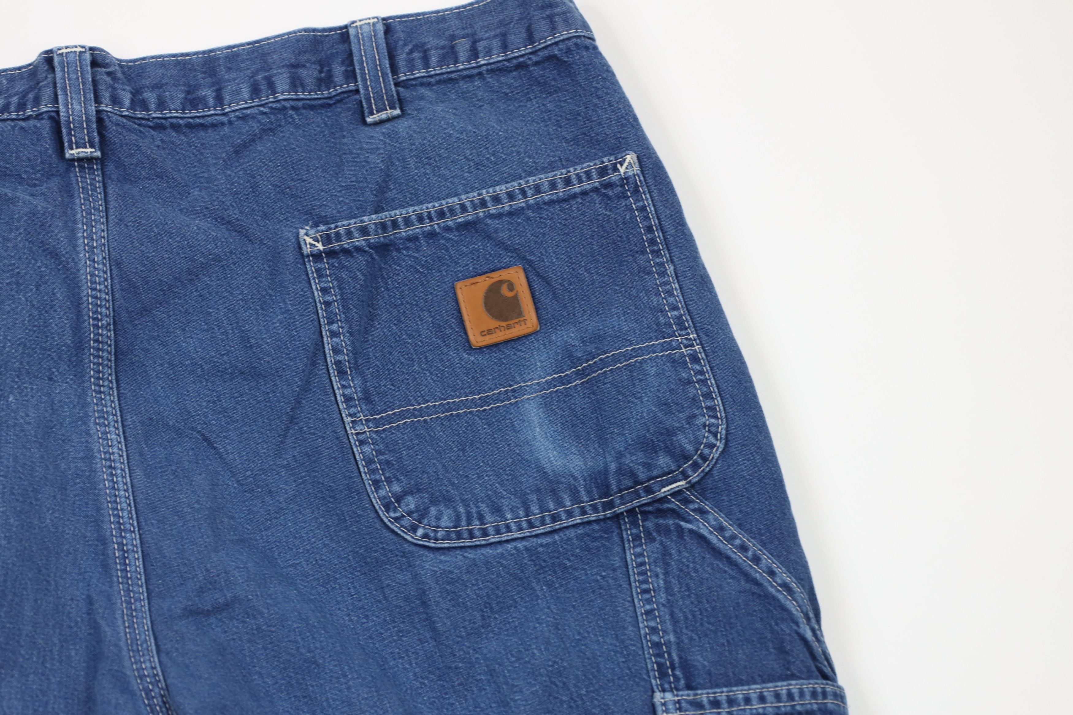 Carhartt × Vintage Vintage Carhartt Out Wide Leg Dungaree Denim Jeans Blue Size US 40 / EU 56 - 10 Thumbnail