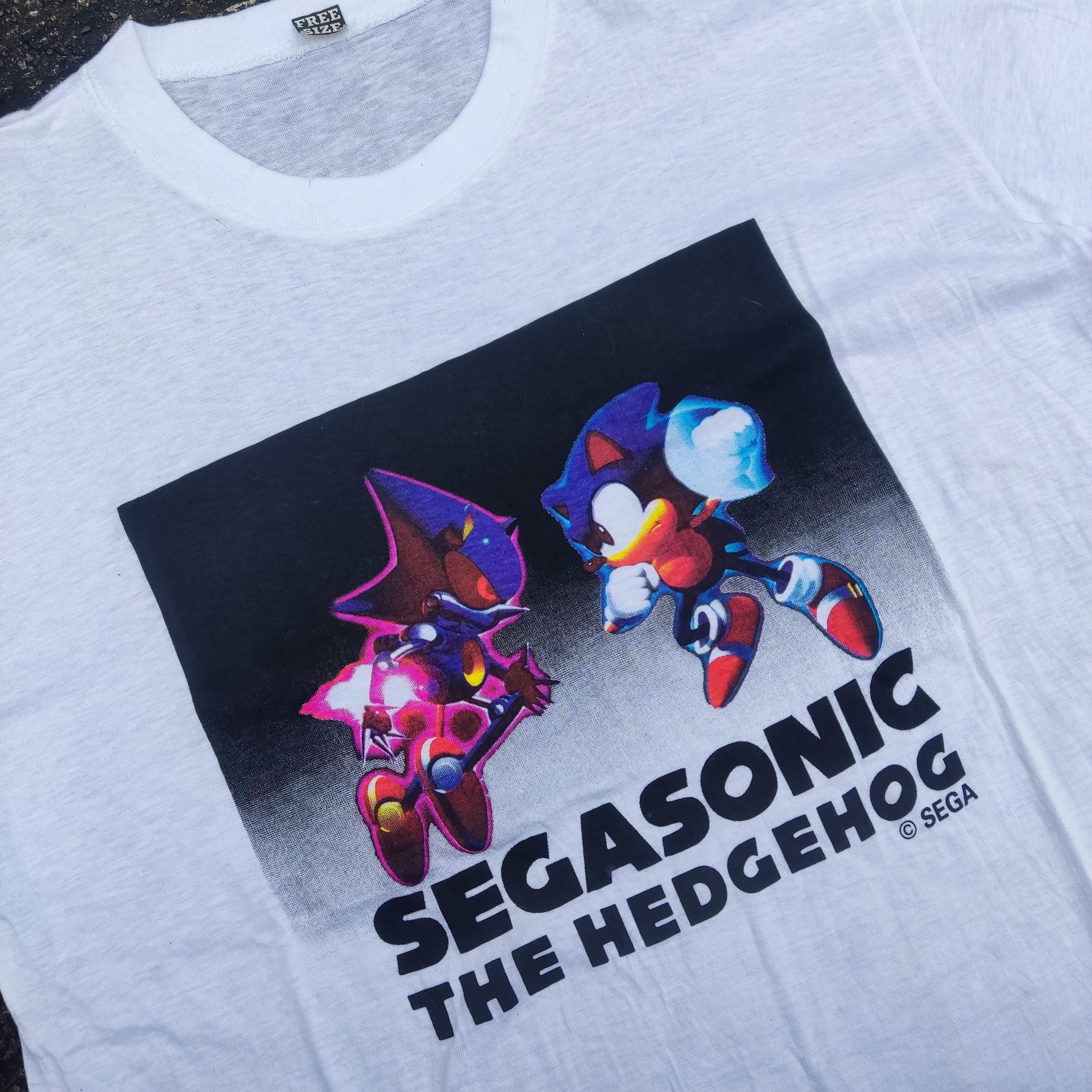 1994 deadstock single stitch sonic hedgehog sega video game