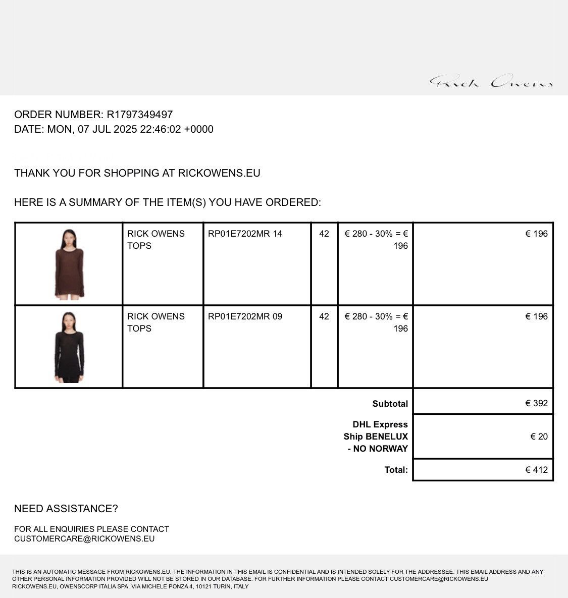 Rick Owens Rick Owens longsleeve top Size US XS / EU 42 / 0 - 5 Thumbnail