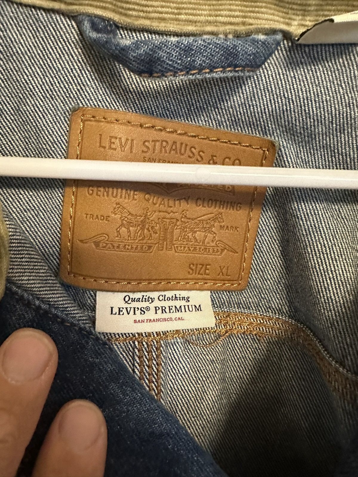 Levi's Levi Premium Cord Collar Work Jacket Size US XL / EU 56 / 4 - 3 Thumbnail