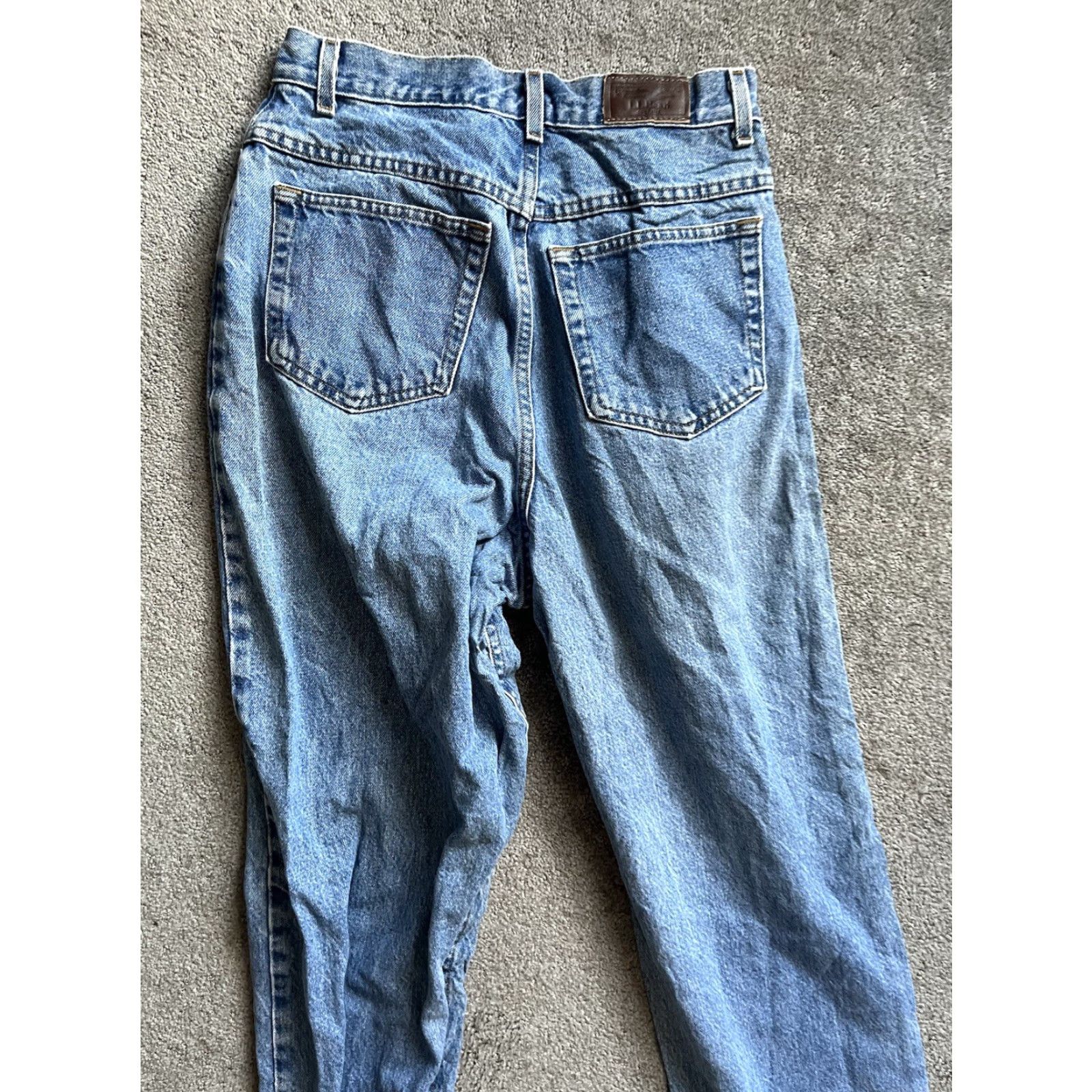 Vintage VINTAGE L.L. Bean Double L Comfort Waist Denim Jeans Women’s Size 27x32 Blue Cotton USA 90s Tapered Size 27" / US 4 / IT 40 - 2 Thumbnail