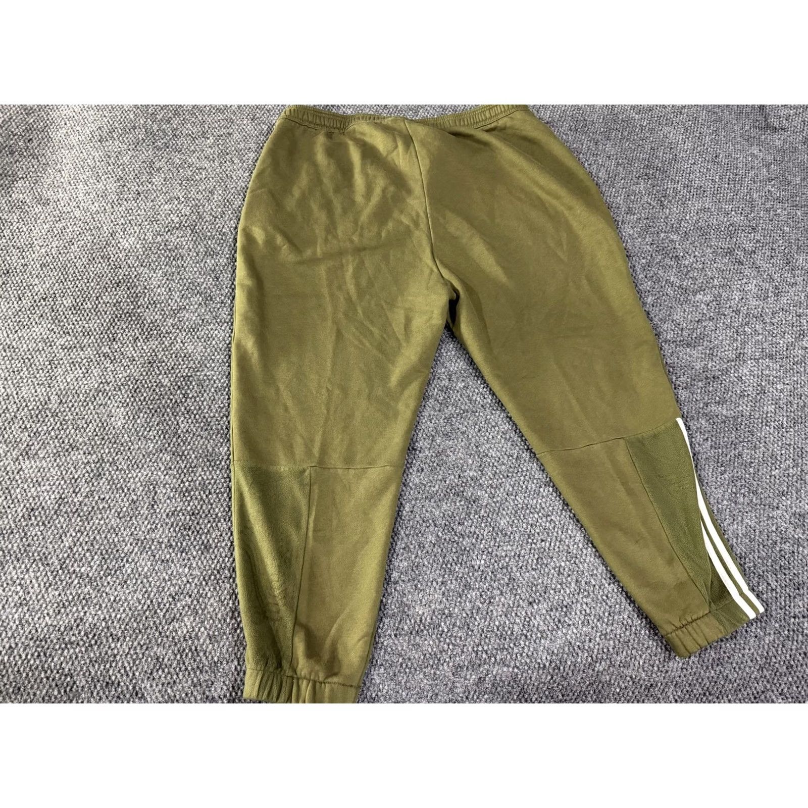 Adidas Adidas Sweatpants Womens 2X Green Fleece Joggers 3 Stripes Athletic Pants Size 40" / US 18 - 6 Thumbnail