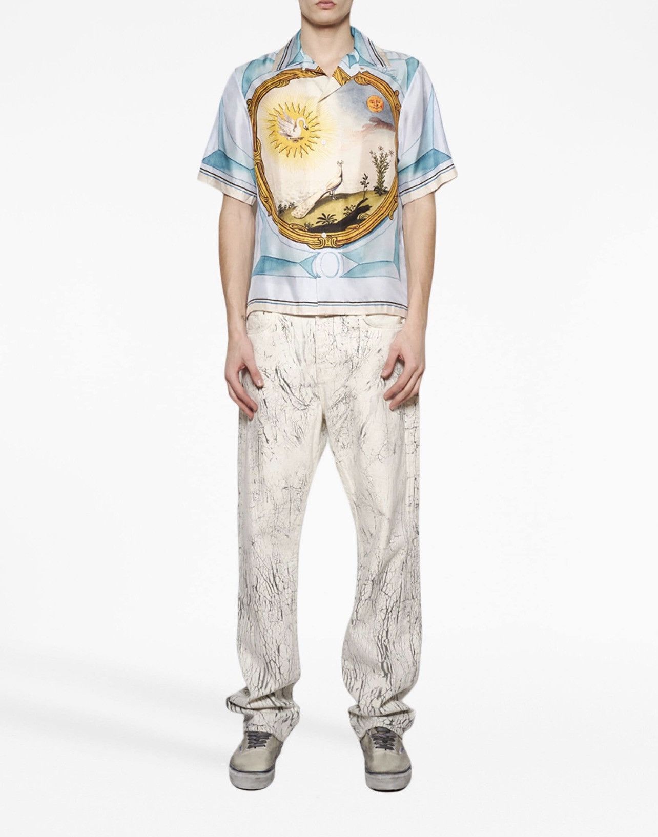 Amiri 🔥$1.5K VALUE🔥Landscape Frame Silk Shirt Size US M / EU 48-50 / 2 - 4 Thumbnail