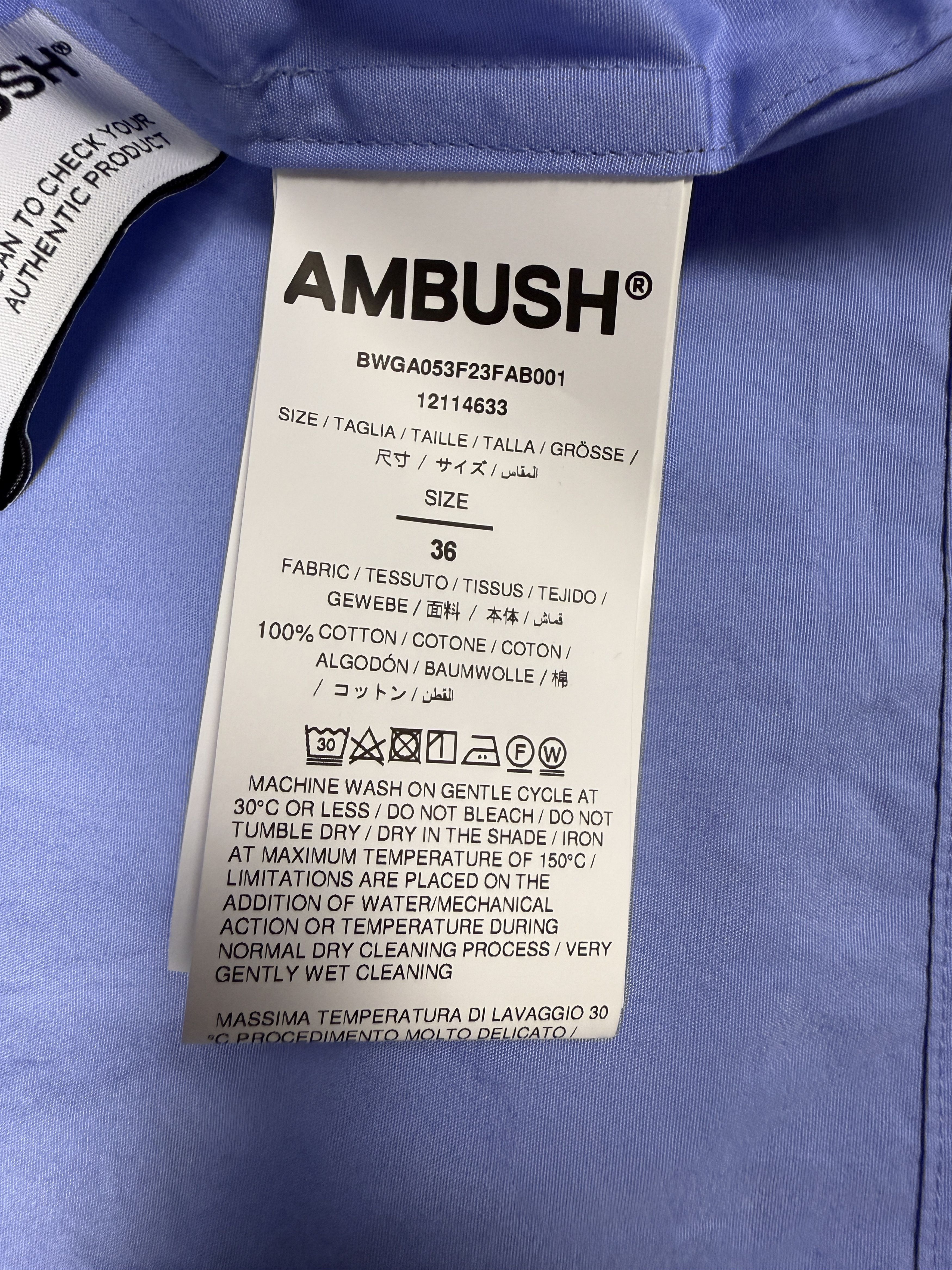 Ambush Design $475 Ambush Cropped Over Shirt Size XS / US 0-2 / IT 36-38 - 12 Thumbnail