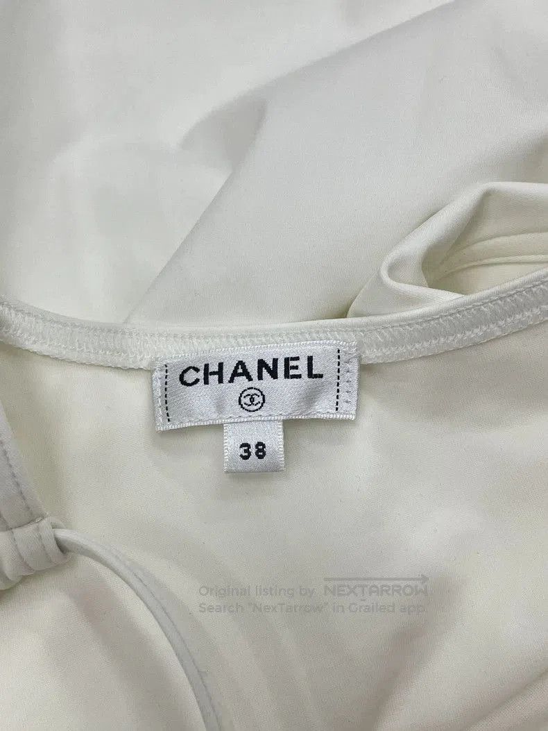 Chanel Chanel White Bow One. Size US 38 / EU 54 - 4 Thumbnail