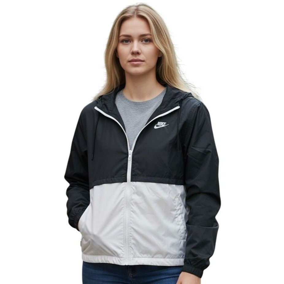 Nike Nike Running Repel Reflective Jacket DM6179-011 Black White Size S / US 4 / IT 40 - 1 Thumbnail
