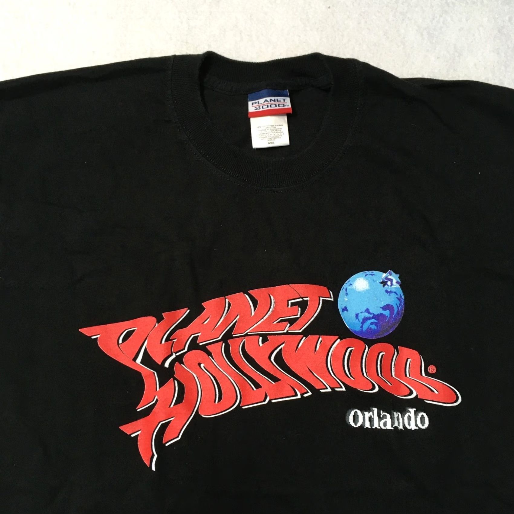 Planet Hollywood VINTAGE Planet Hollywood Shirt L Black Orlando Size Cotton Men Size US L / EU 52-54 / 3 - 2 Thumbnail
