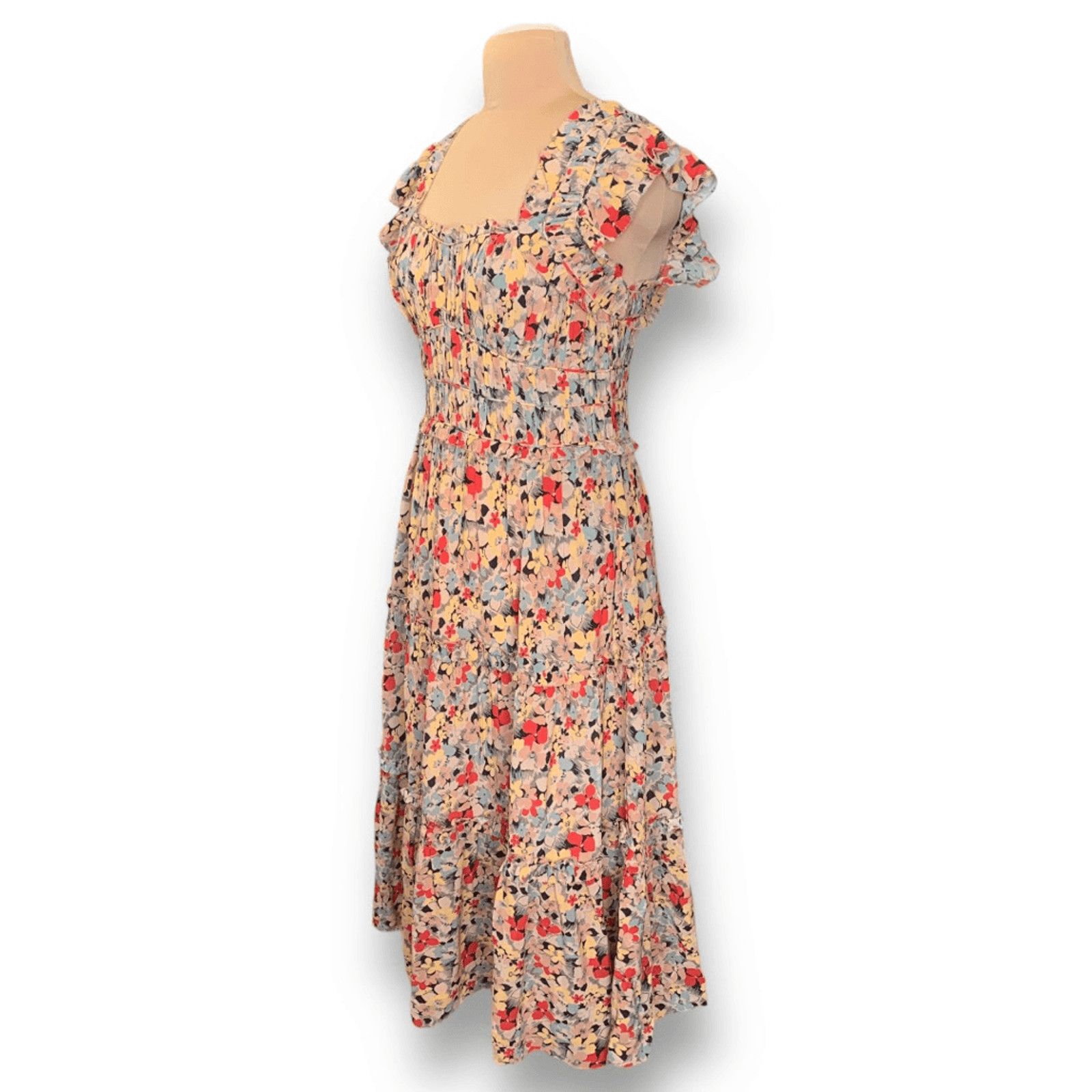 Sea New York Sea New York Ensley Flutter Sleeve Silk Midi Dress Large Size L / US 10 / IT 46 - 9 Thumbnail