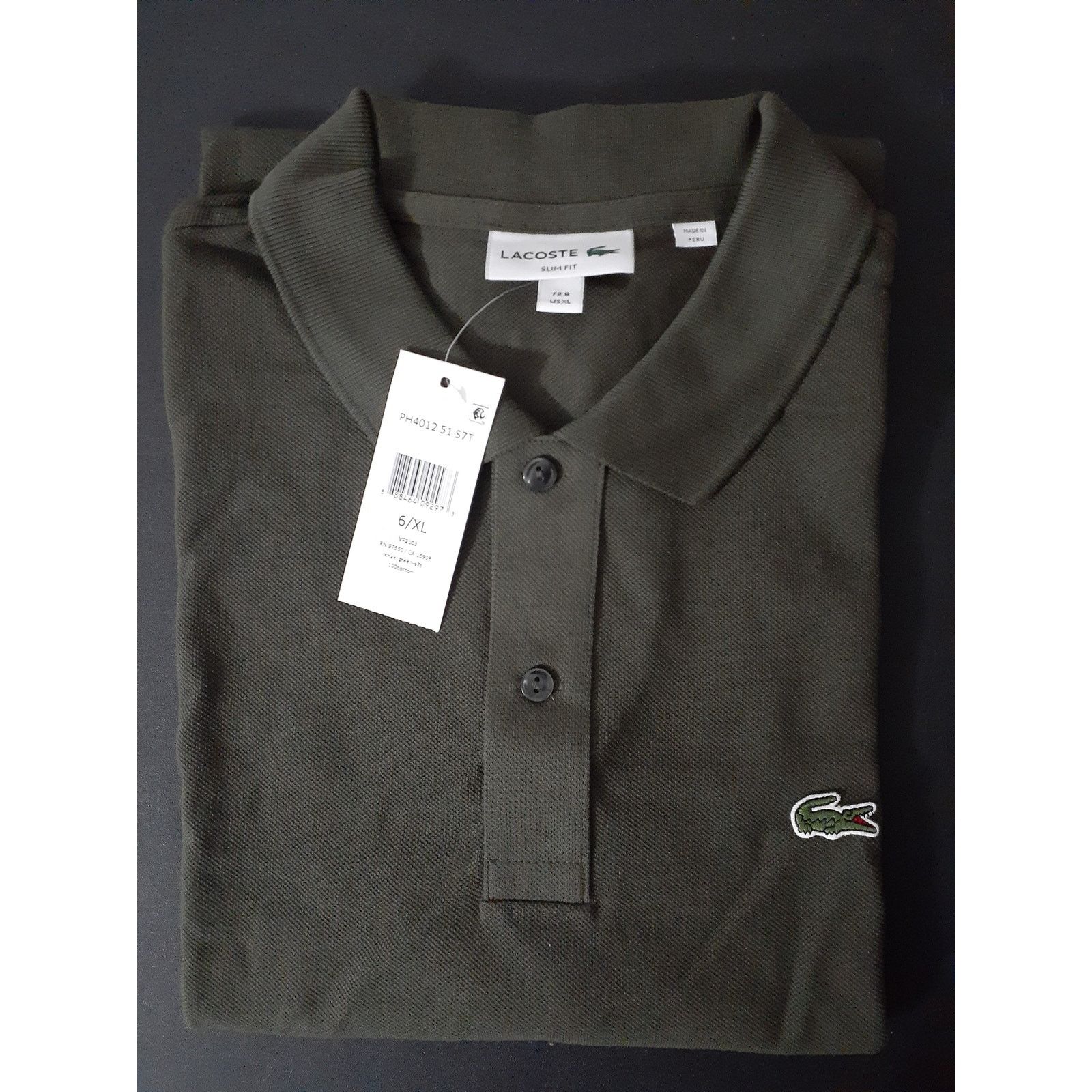 Lacoste Lacoste Men's Short Sleeve Classic Pique Polo Shirt Green XL Size US XL / EU 56 / 4 - 2 Thumbnail