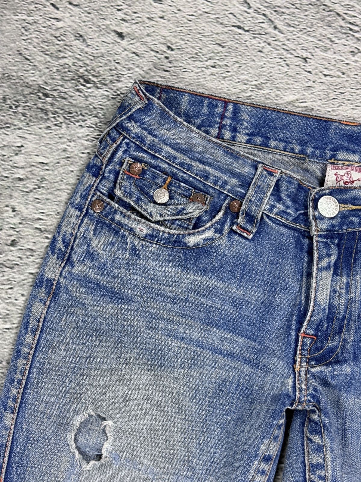 True Religion True Religion blue jeans Buddha Embroidery Joey flared Size 29" - 8 Thumbnail
