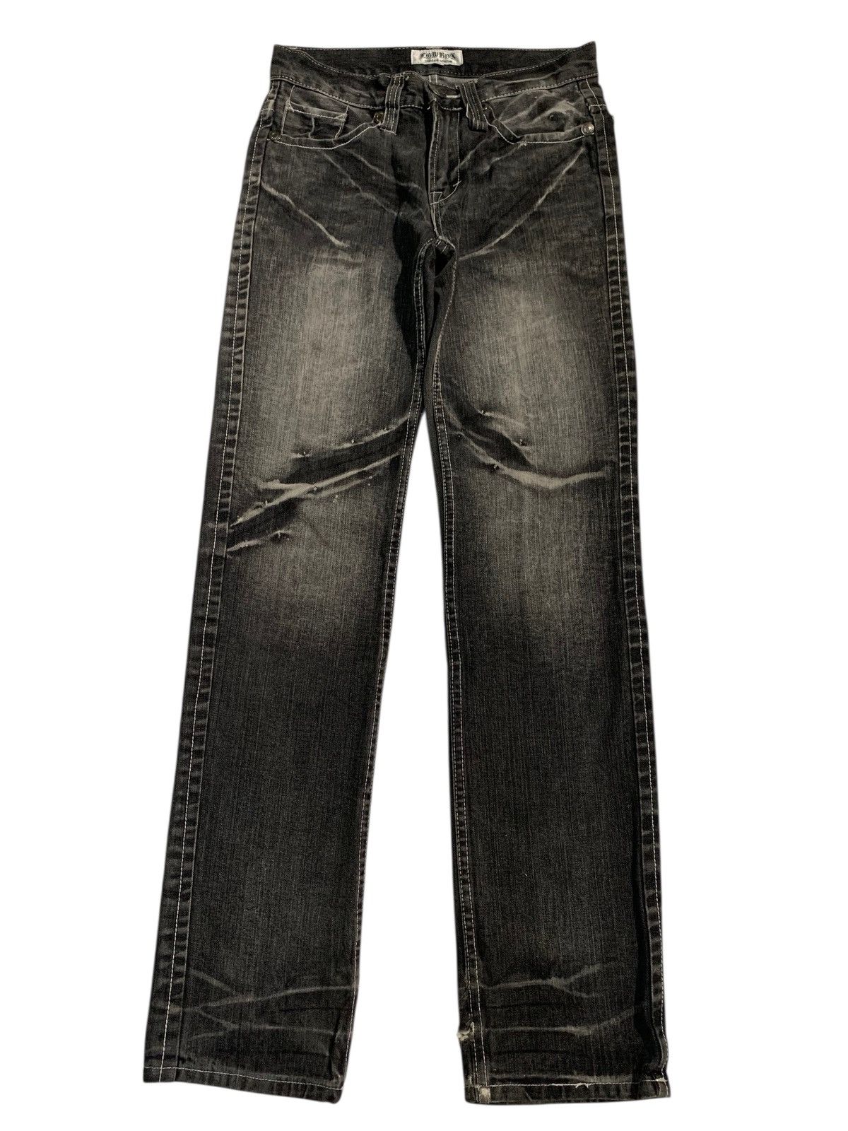 LOWBOX LOWBOX PUNK RUSTY CLAWMAX JAPANESE DISTRESSED DENIM Size US 30 / EU 46 - 2 Thumbnail