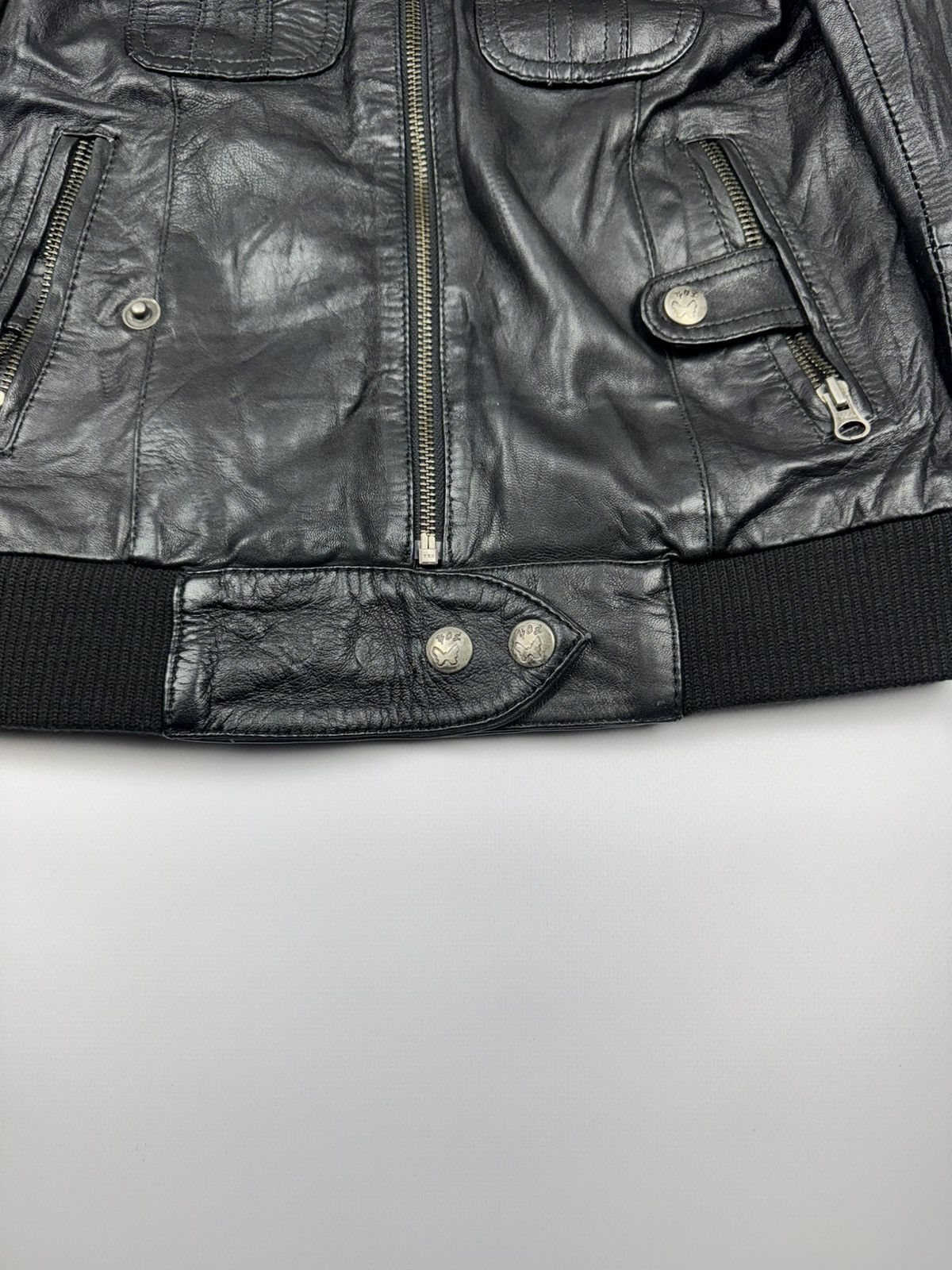 If Six Was Nine Vintage If Six Was Nine Style Woman's Biker Leather Jacket Size XS / US 0-2 / IT 36-38 - 7 Thumbnail