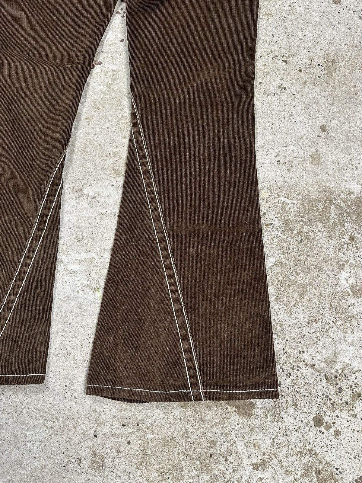 True Religion × Vintage RARE Vintage True Religion Joey Big T Brown Corduroy Bootcut Size US 28 / EU 44 - 12 Thumbnail