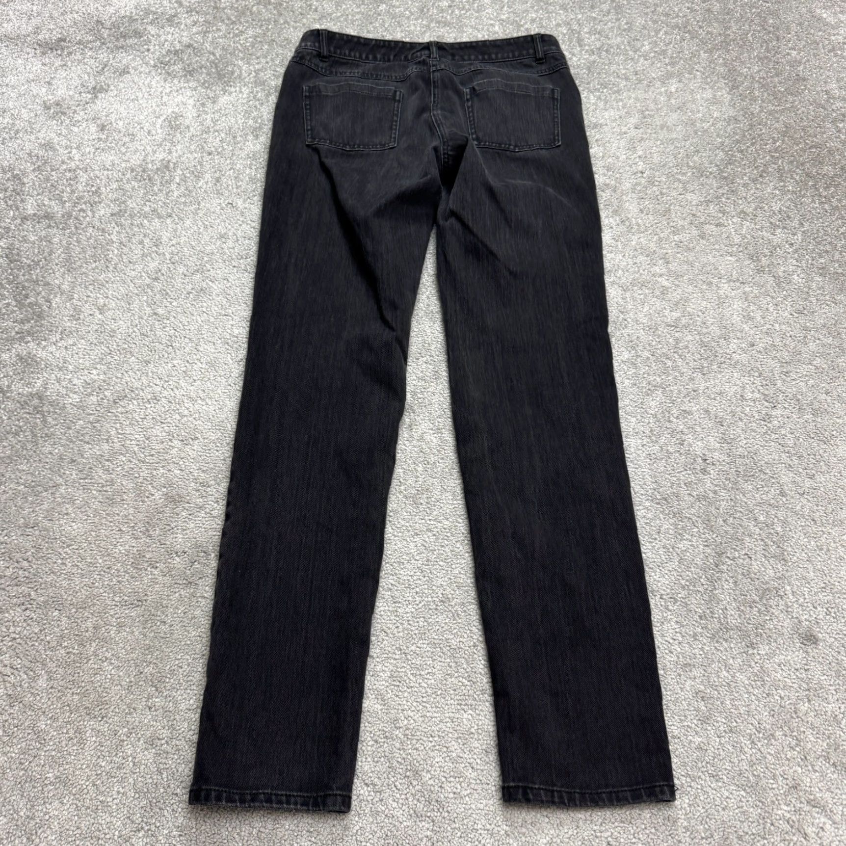 J.McLaughlin J.McLaughlin Jeans Womens 6 Washed Black Mid Rise Slim Straight Denim Casual Size 28" / US 6 / IT 42 - 2 Thumbnail