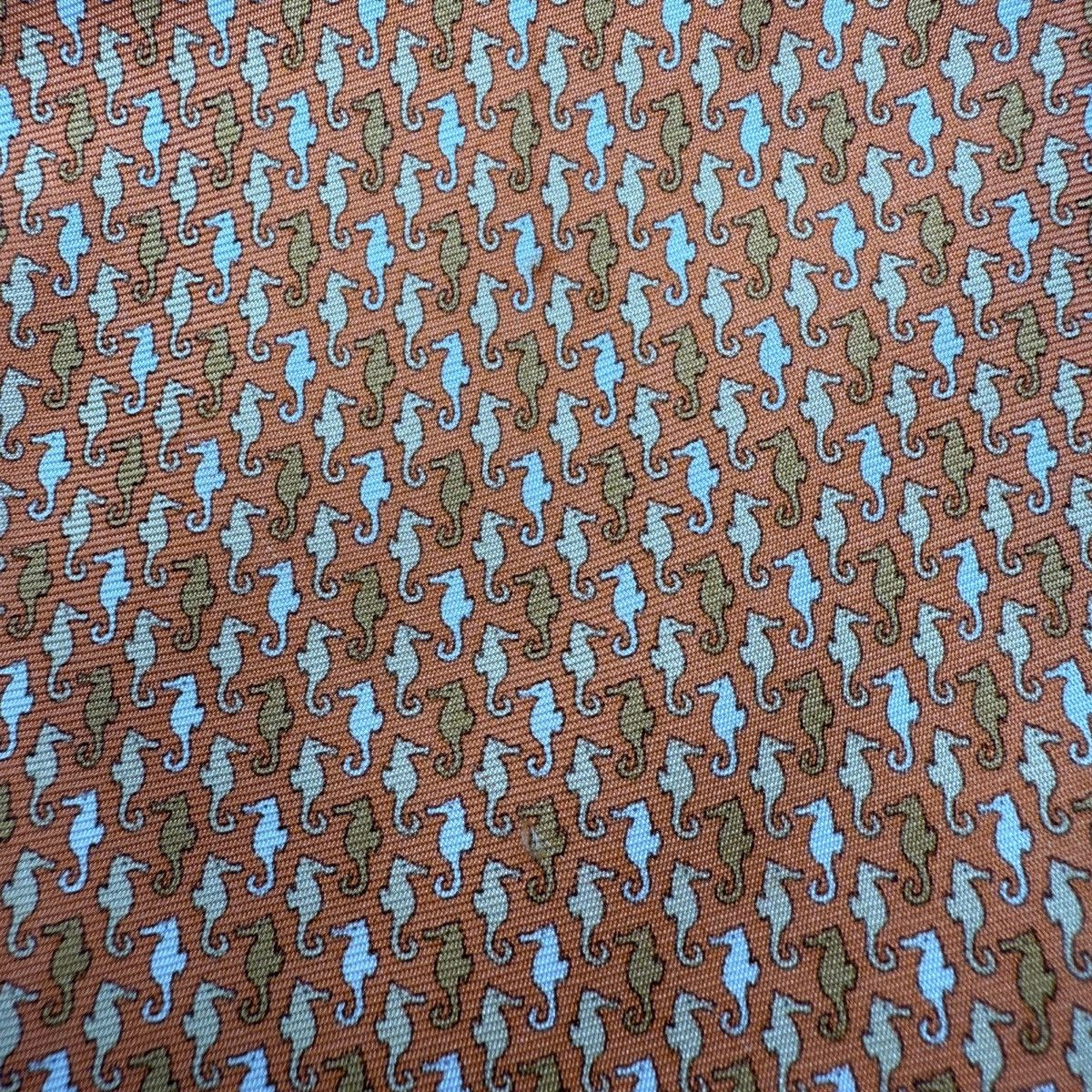 Alfred Dunhill Dunhill London Silk Tie, Orange, Made in Italy, Like New Size ONE SIZE - 3 Thumbnail