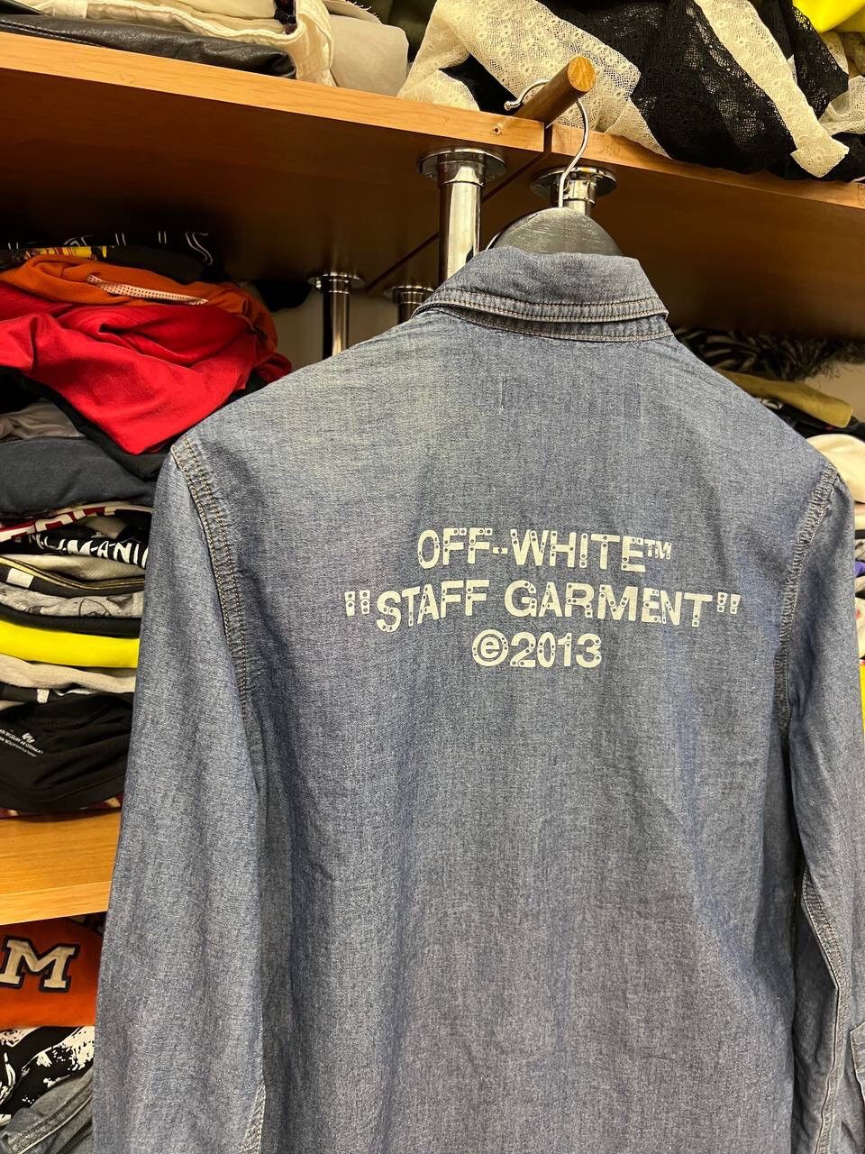 Off-White Off White Staff Garment Hype Logo Shirt Button Up Size US XS / EU 42 / 0 - 11 Thumbnail