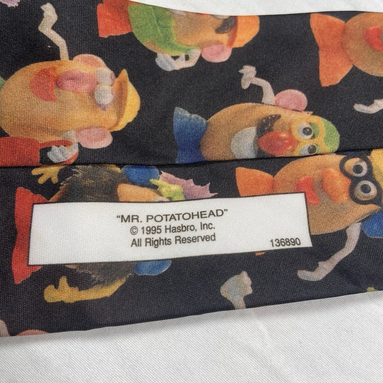 Ralph Marlin Mr Potato Head Tie Ralph Marlin 1995 Novelty 57” Long Size ONE SIZE - 3 Thumbnail