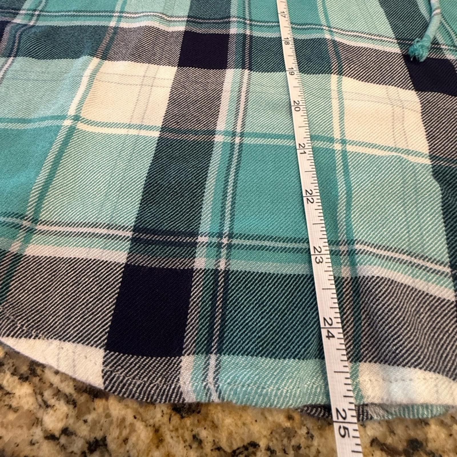 Aeropostale Aeropostale western plaid flannel lace up top SZ XS Size XS / US 0-2 / IT 36-38 - 7 Thumbnail
