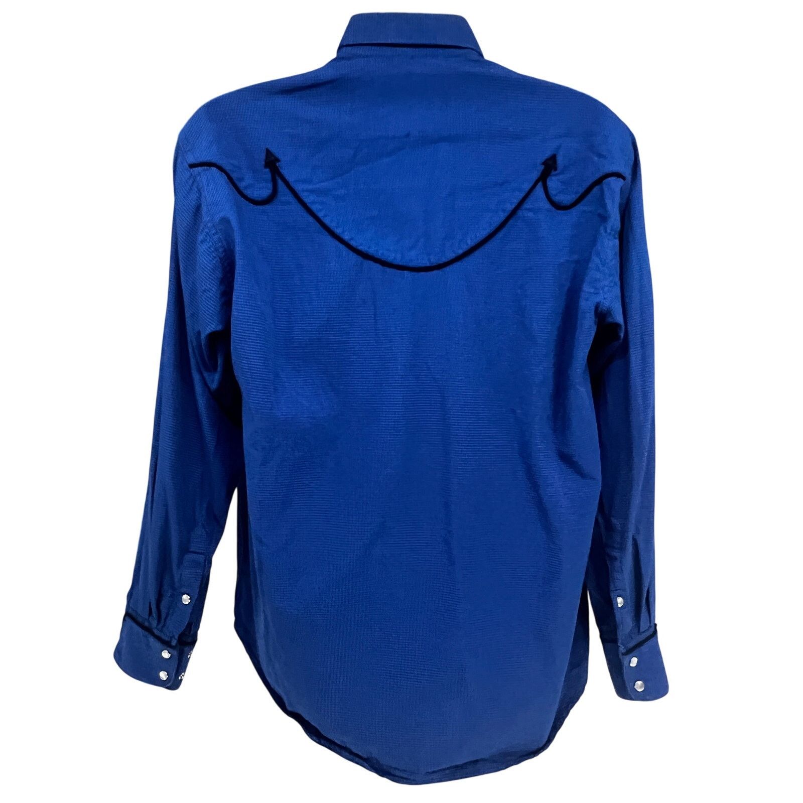 CINCH Cinch Blue Western Rockabilly Cowboy Pearl Snap Shirt Medium Size US M / EU 48-50 / 2 - 2 Thumbnail
