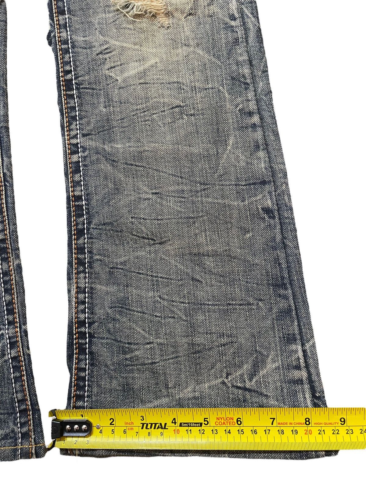 Tornado Mart Vintage Japanese Brand Mud Faded Claw Wash Distressed Flared Size US 30 / EU 46 - 17 Thumbnail
