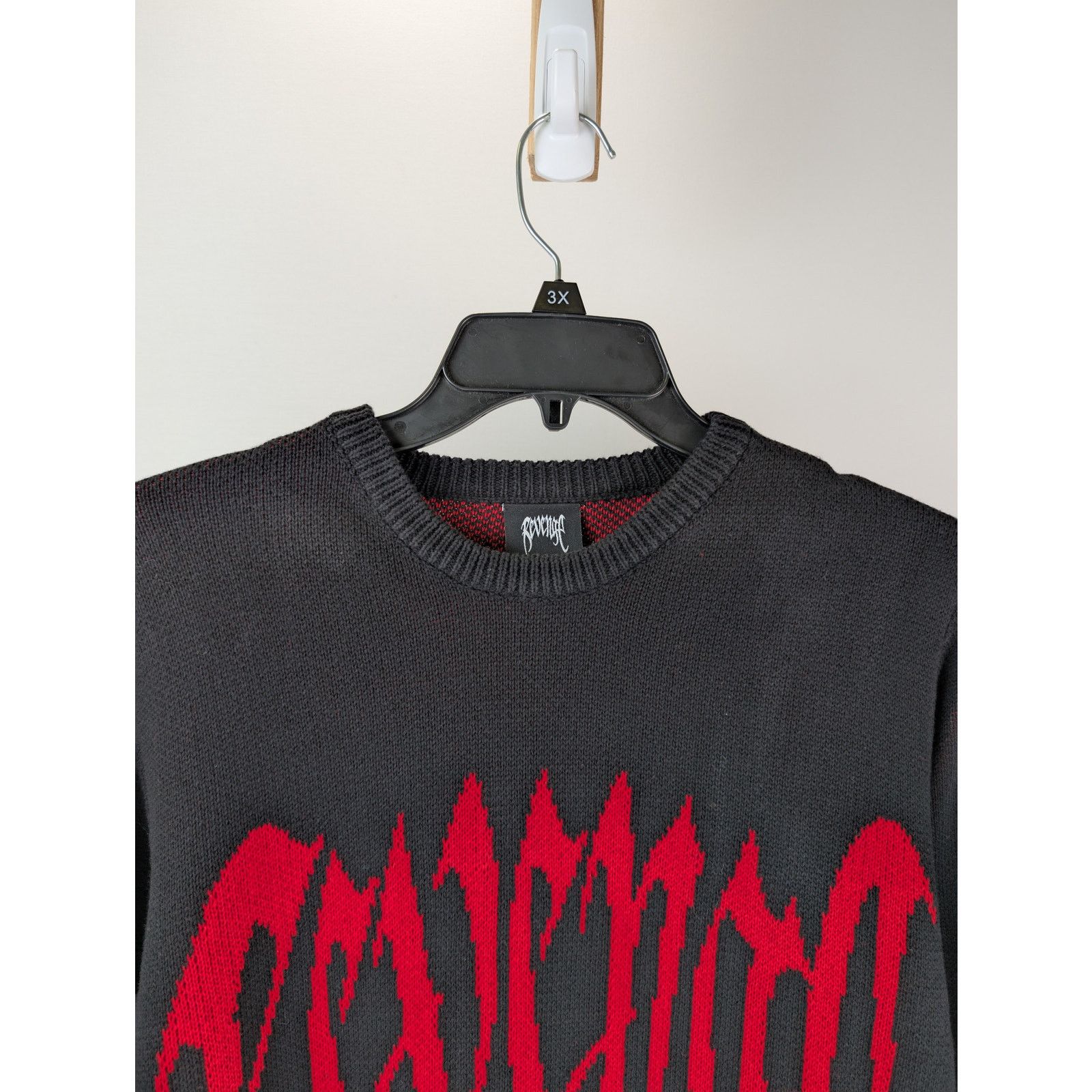 Revenge o1rshd1 Revenge Logo Sweatshirt Sweater in Black Size US L / EU 52-54 / 3 - 7 Thumbnail