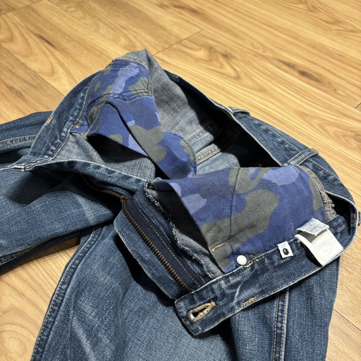 Bape Bape Honeycomb Pocket Logo Jeans Size US 31 - 4 Thumbnail