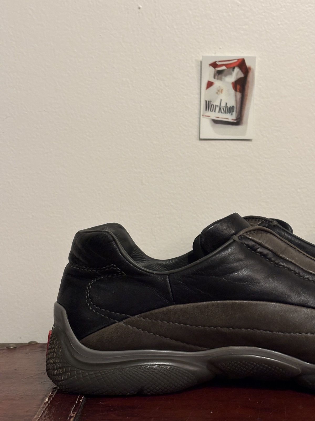 Prada Prada Square Toe Leather Luxury Bowling-like Trainers Size US 9 / EU 42 - 17 Thumbnail
