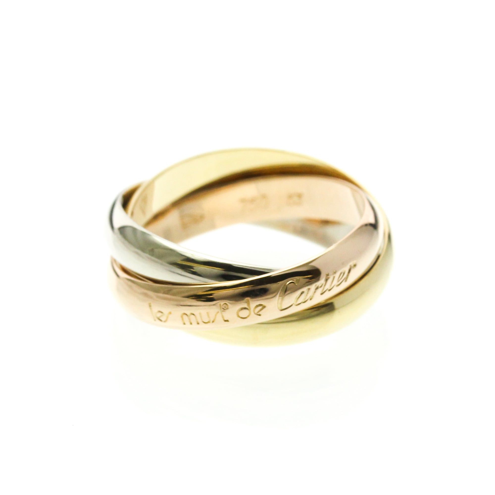 Cartier Cartier Trinity Yellow Gold (18K),Pink Gold (18K),White Gold (18K) Fashion No Stone Band Ring Gold Size ONE SIZE - 1 Thumbnail