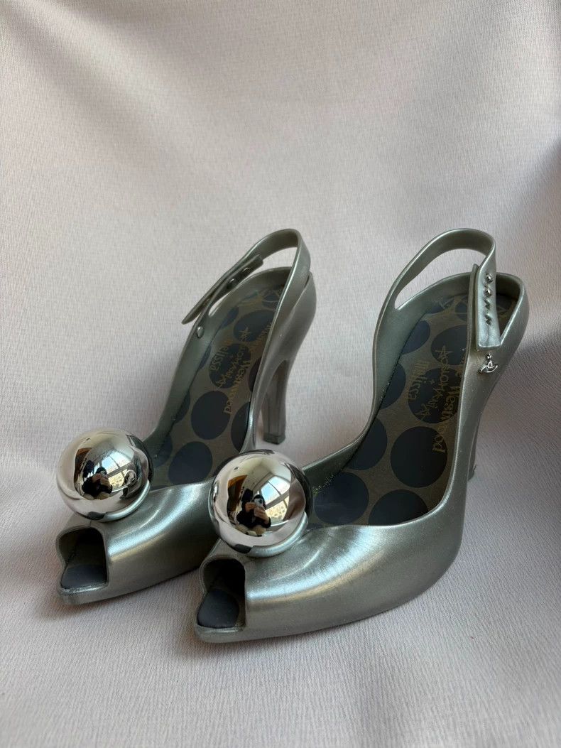Vivienne Westwood Vivienne Westwood Silver ball shoes and high heels Size US 7.5 / IT 37.5 - 1 Thumbnail