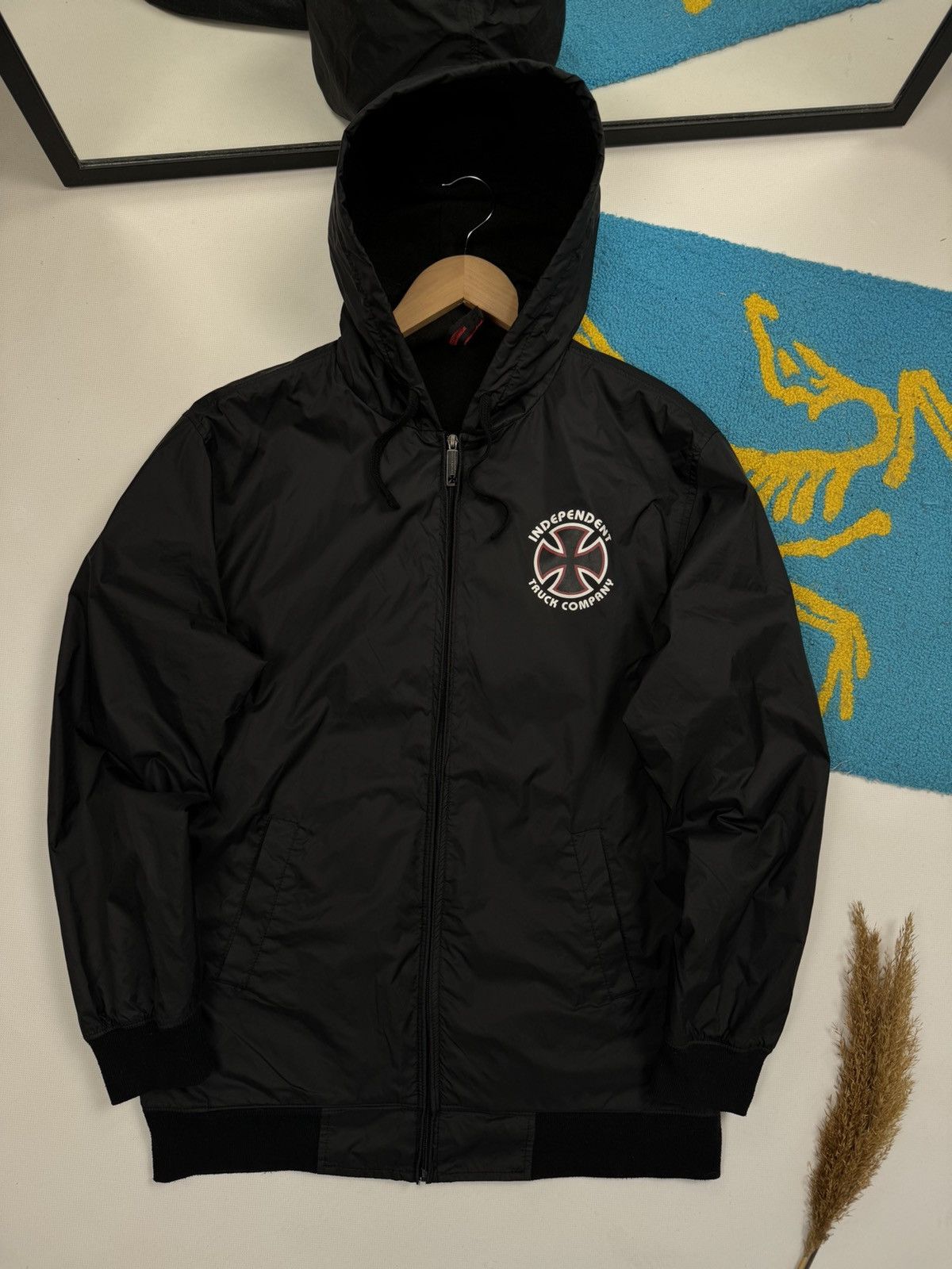 Vintage Independent Truck Company Back Print Nylon Jacket