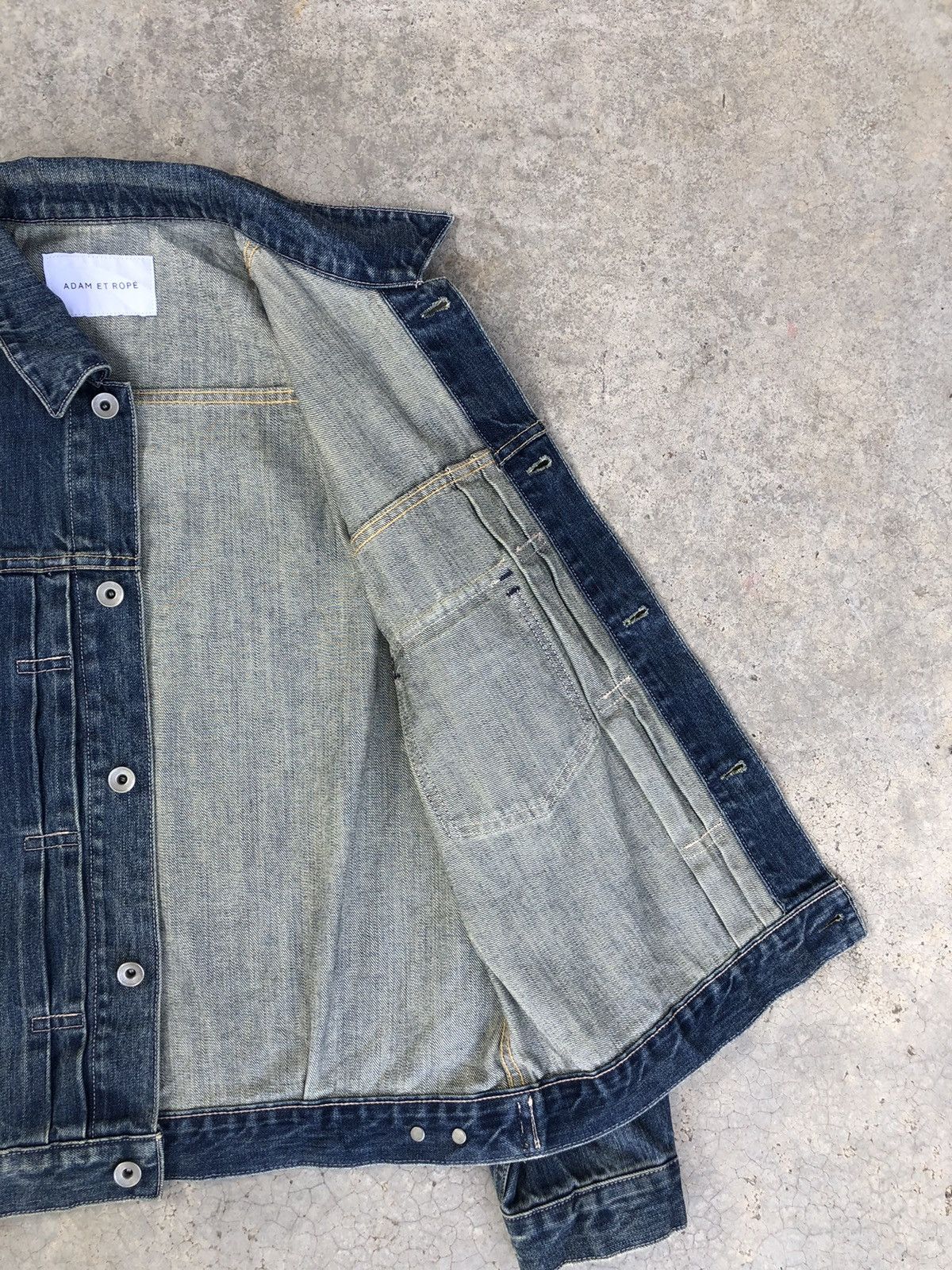 ADAM ET ROPE Type 1 Denim Jacket Distressed Denim Size US M / EU 48-50 / 2 - 7 Thumbnail