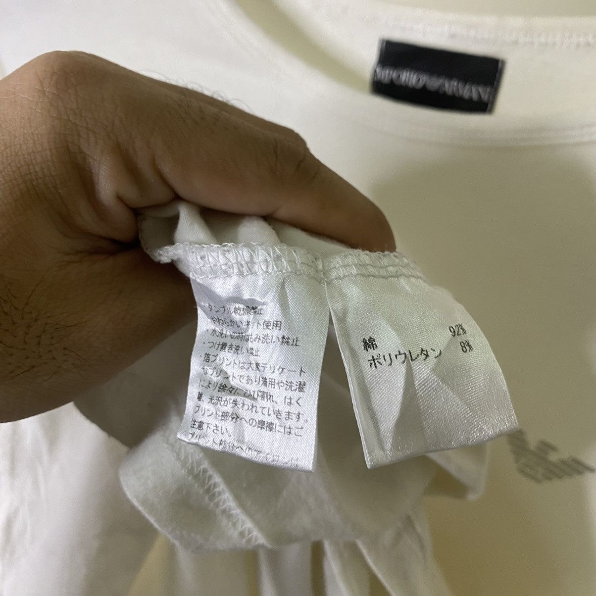 Emporio Armani Emporio Armani White LS Tee Size US M / EU 48-50 / 2 - 4 Thumbnail