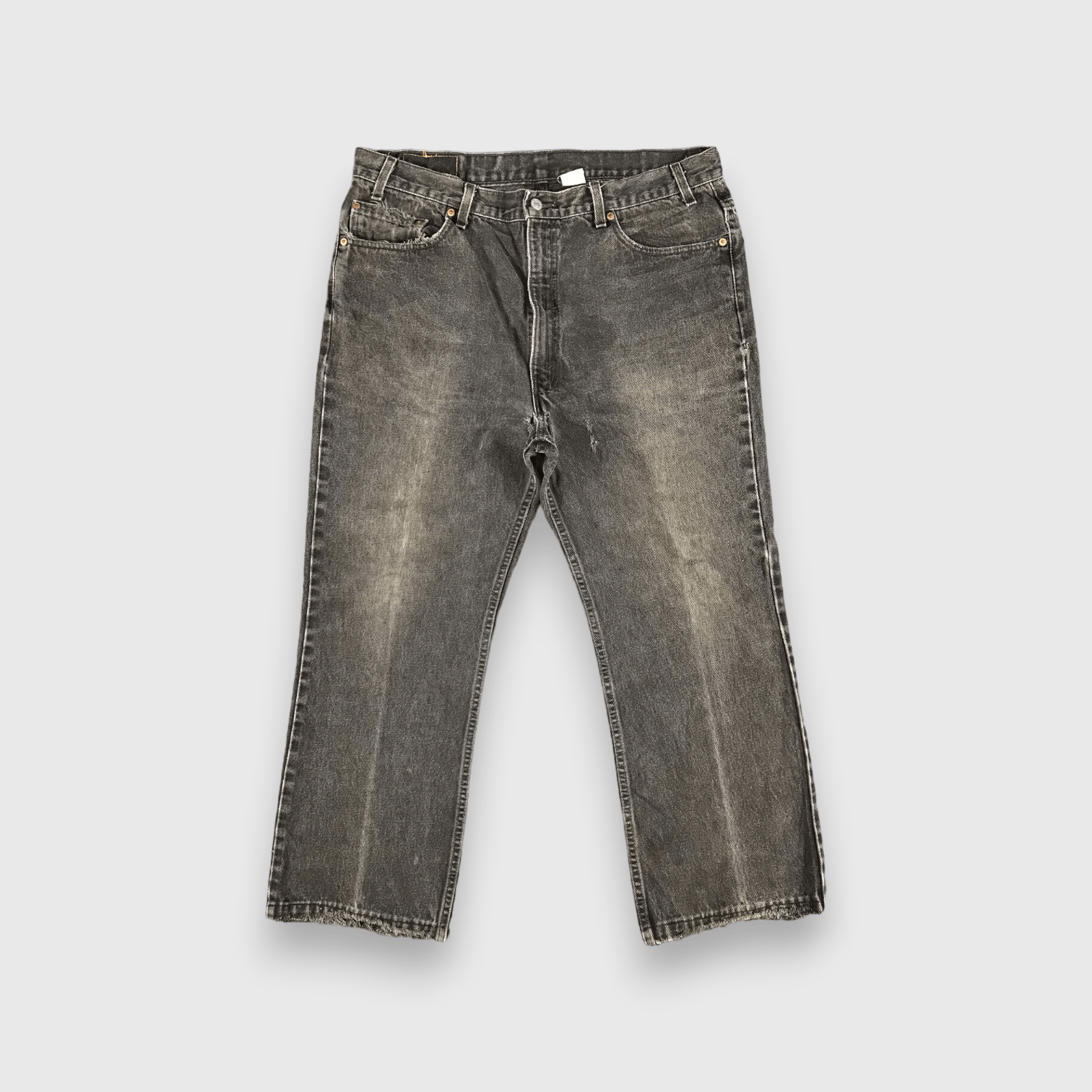 90s Vintage Faded Black Levis 517 Jeans-J2282