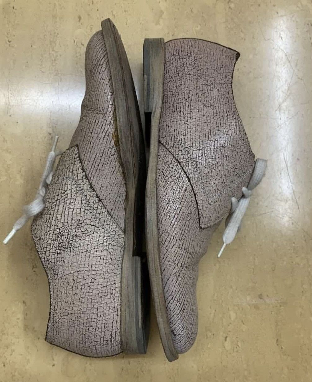 Helmut Lang Helmut Lang vintage cracked leather shoes Helmut Lang's era Size US 5.5 / IT 35.5 - 2 Thumbnail