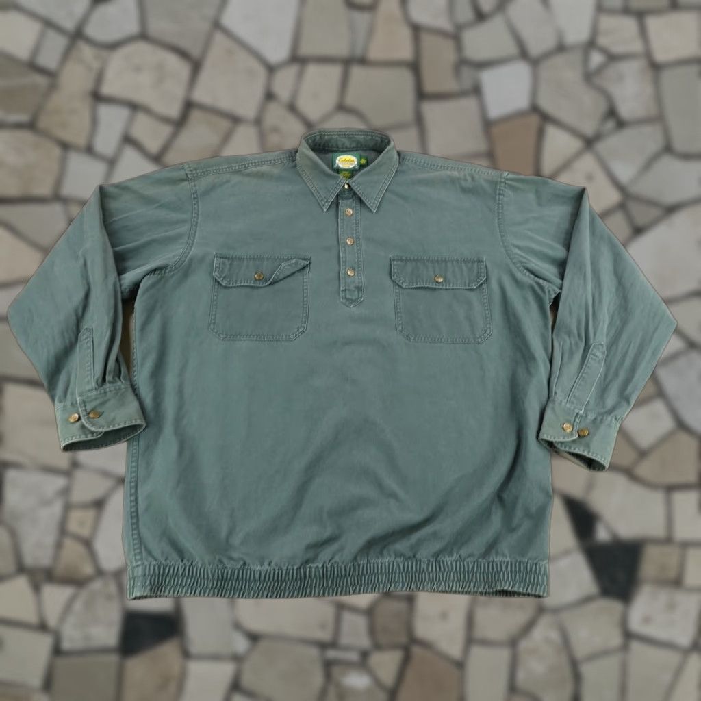 Vintage Cabela's Shirt Men XL Green Canvas Button-Up Outdoor Pocket Shirt Mens Size US XL / EU 56 / 4 - 1 Thumbnail