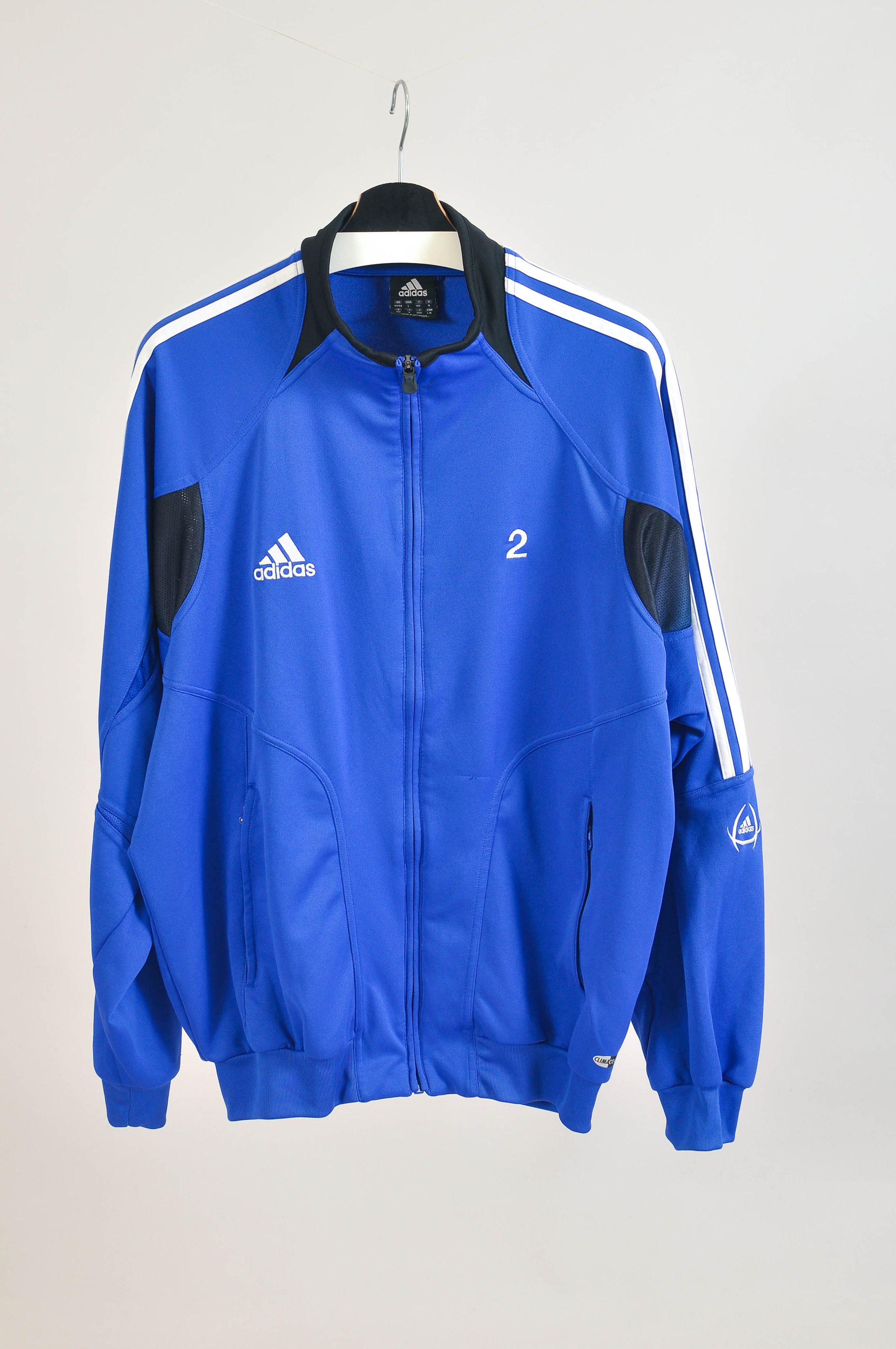 Adidas Vintage 00s Adidas Oversized Zip Up Track Jacket Size US L / EU 52-54 / 3 - 1 Thumbnail