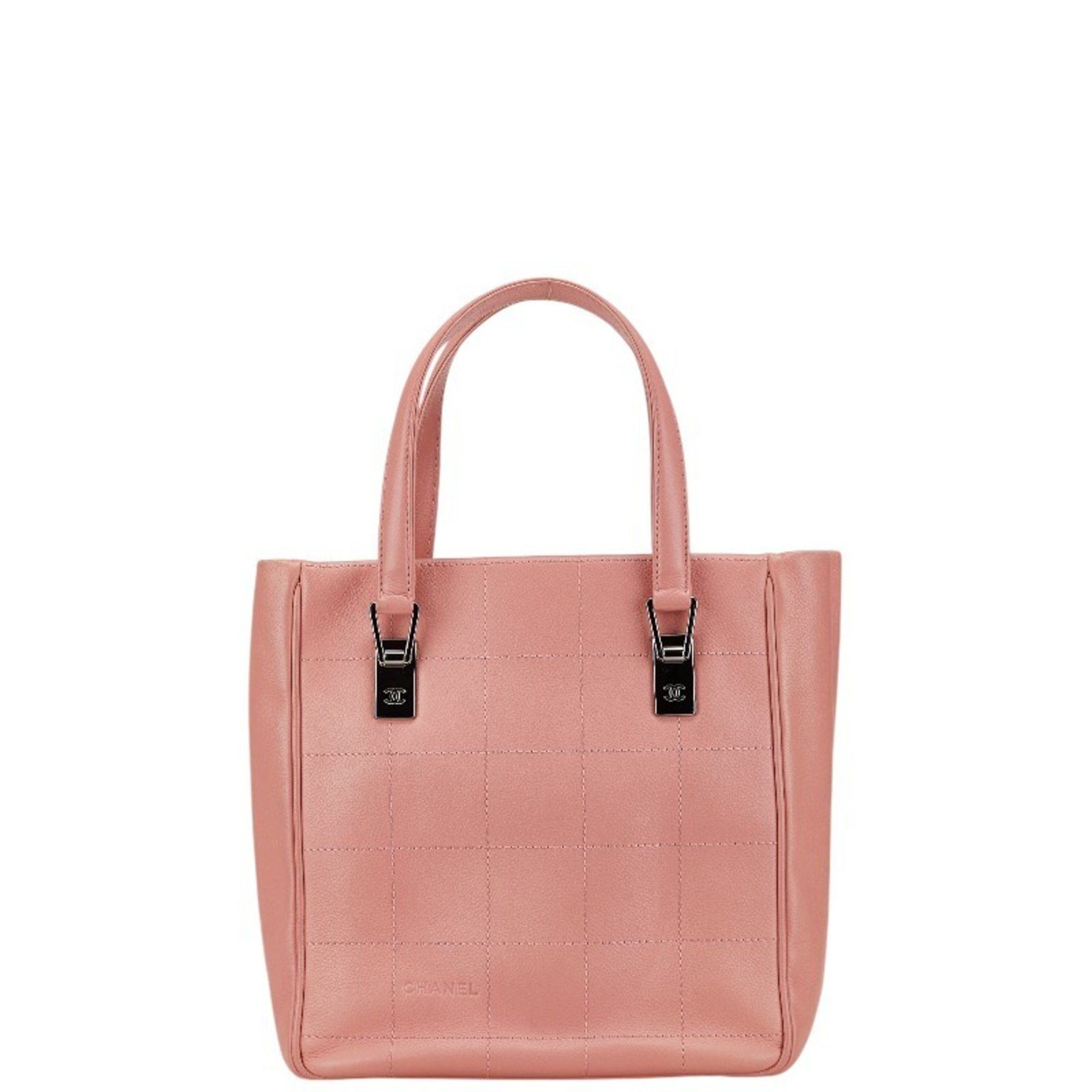 Chanel CHANEL Chocobar Tote Bag in Pink Caviar Skin for Women Size ONE SIZE - 1 Thumbnail
