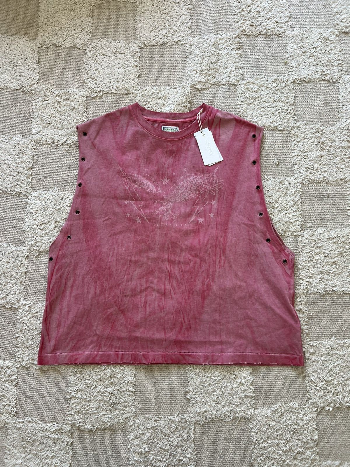 Guess Guess USA Sleevless Tee Size US S / EU 44-46 / 1 - 1 Thumbnail