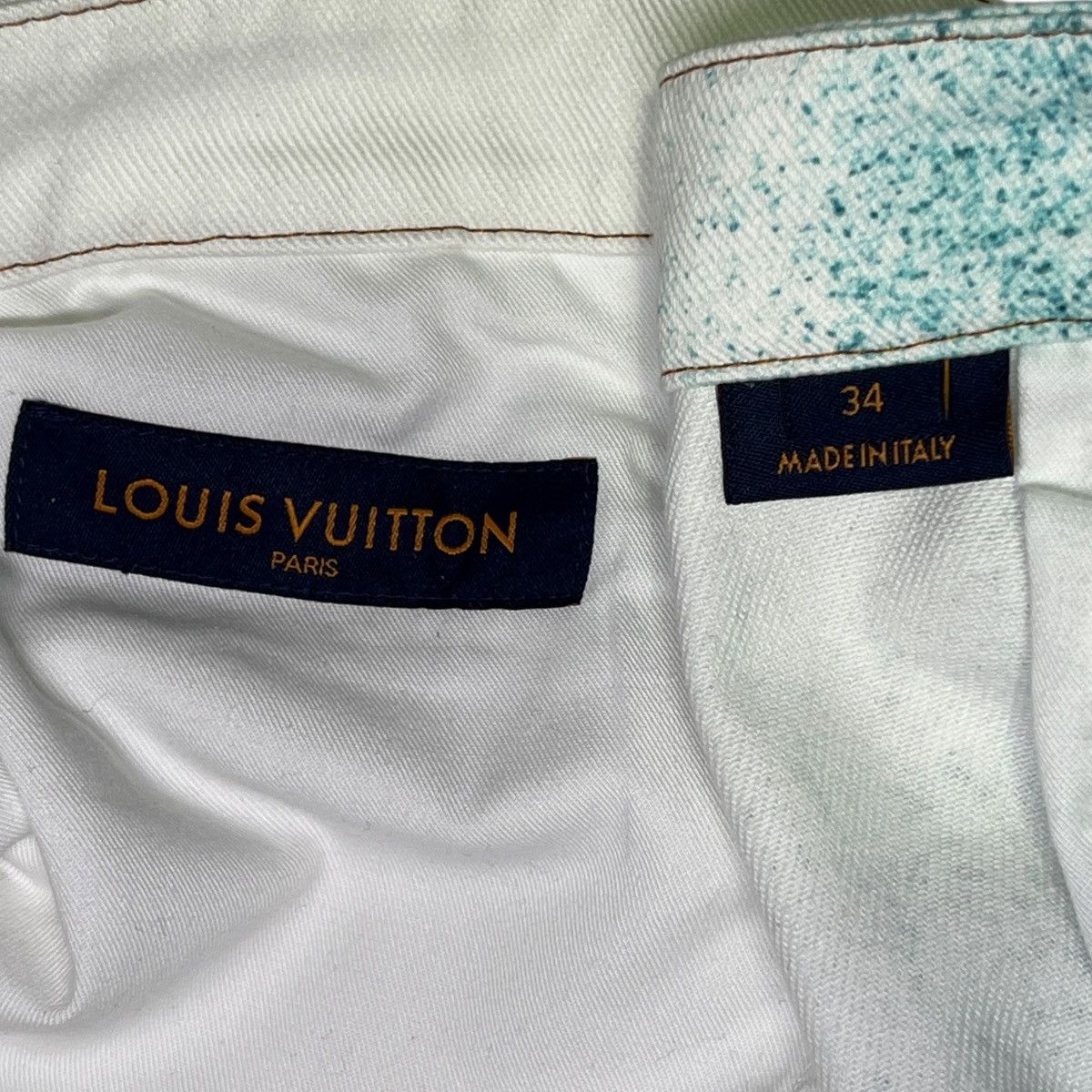 Louis Vuitton LOUIS VUITTON 2023SS Spray Printed LV Logo Denim Pants Size US 34 / EU 50 - 6 Thumbnail