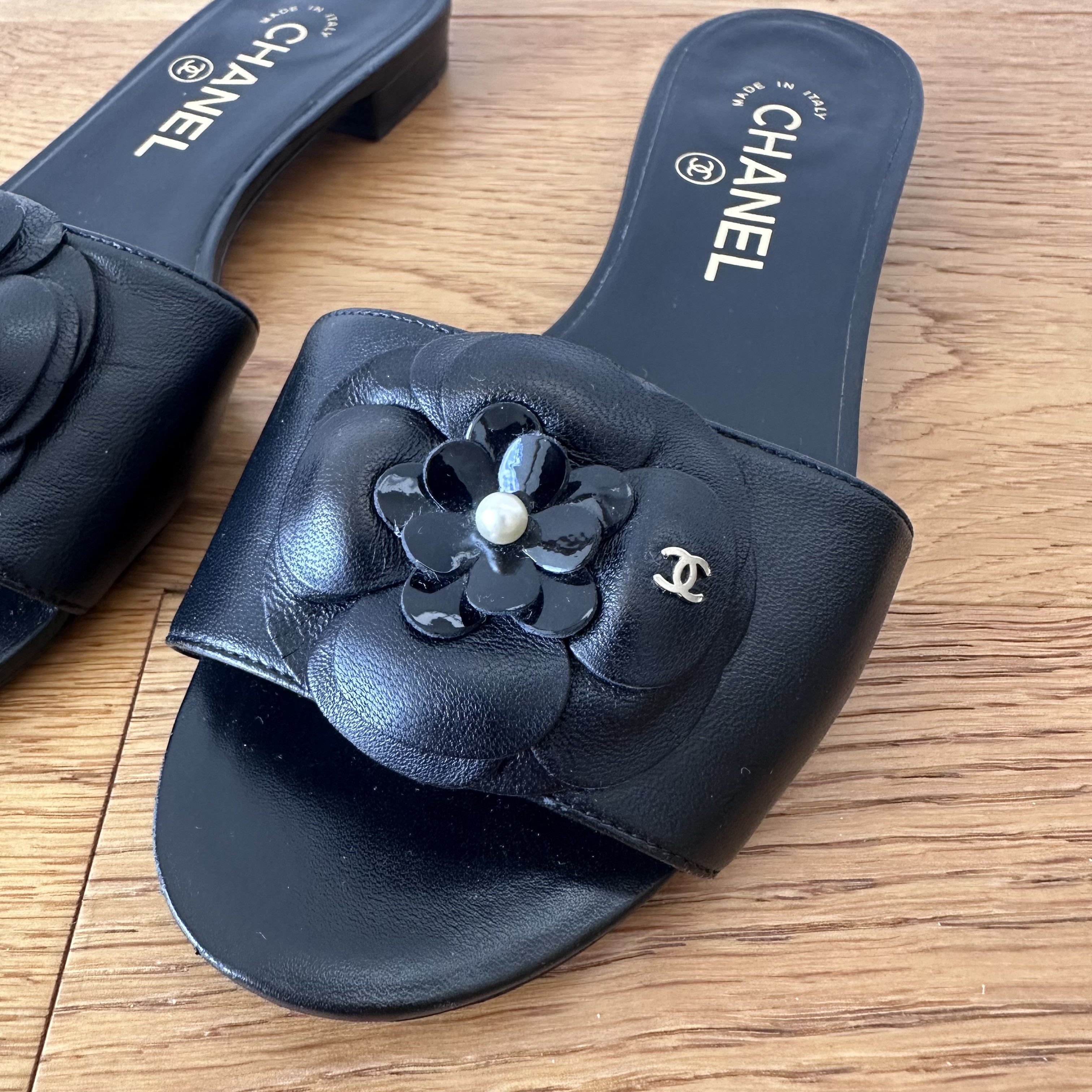 Chanel CHANEL Camelia flat sandals shoes Size US 6 / IT 36 - 2 Thumbnail