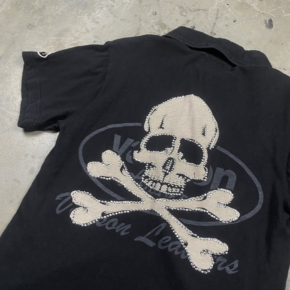 Indian Motorcycle × Japanese Brand × Vanson Leathers Vintage Vanson Leather Skull Polos Tee Size US M / EU 48-50 / 2 - 4 Thumbnail