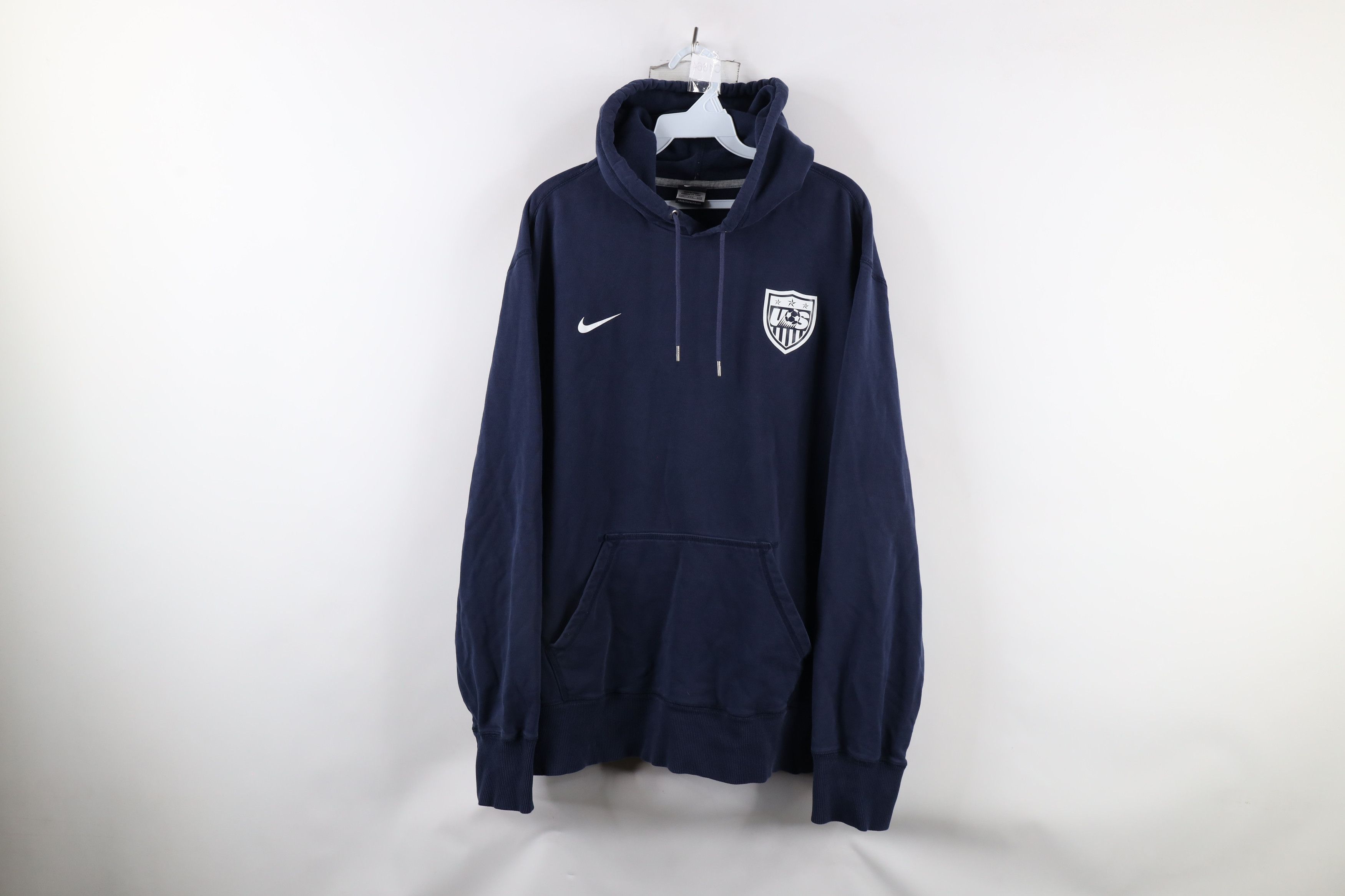Nike × Vintage Vintage Nike Scott Mini Swoosh USA Soccer Hoodie USMNT Size US XXL / EU 58 / 5 - 1 Thumbnail