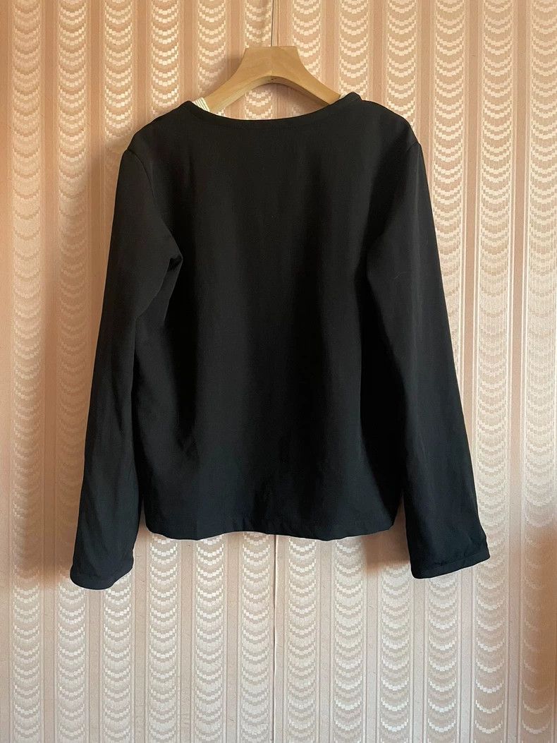 Y's Y's Black Blouse Long Sleeve Size US M / EU 48-50 / 2 - 2 Thumbnail