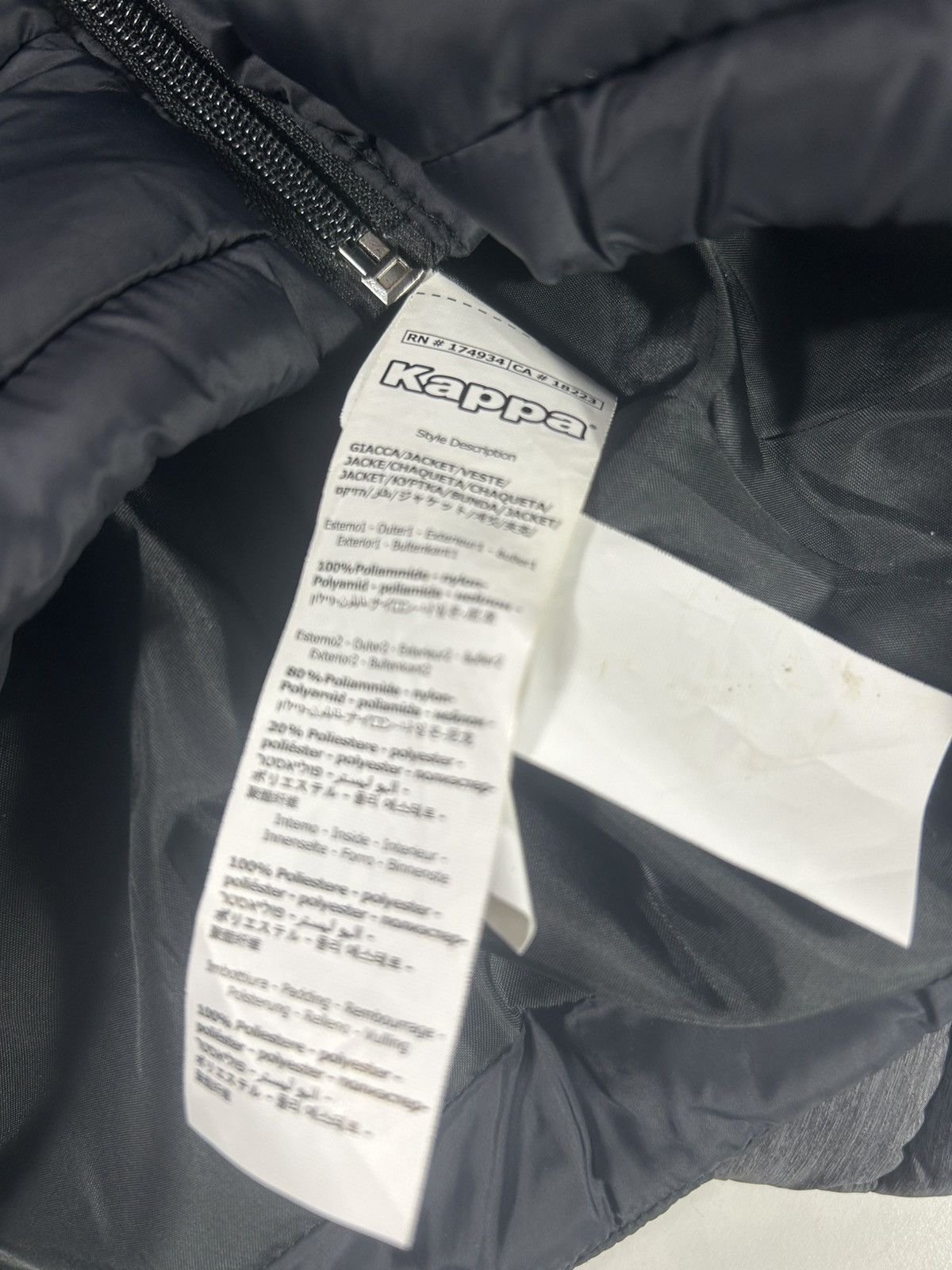 Kappa MENS SMALL KAPPA WORLD CUP 2019 BLACK L/WT PUFFA JACKET Size US S / EU 44-46 / 1 - 7 Thumbnail