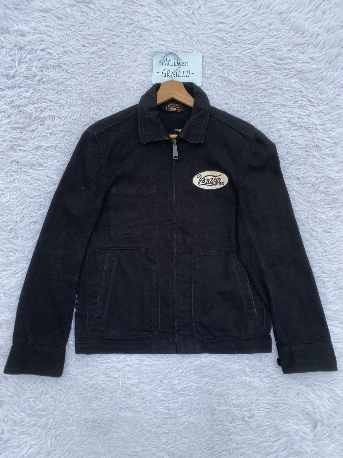 Japanese Brand Rare Vintage 90s Vanson Leather Cotton Jacket Size US M / EU 48-50 / 2 - 10 Thumbnail