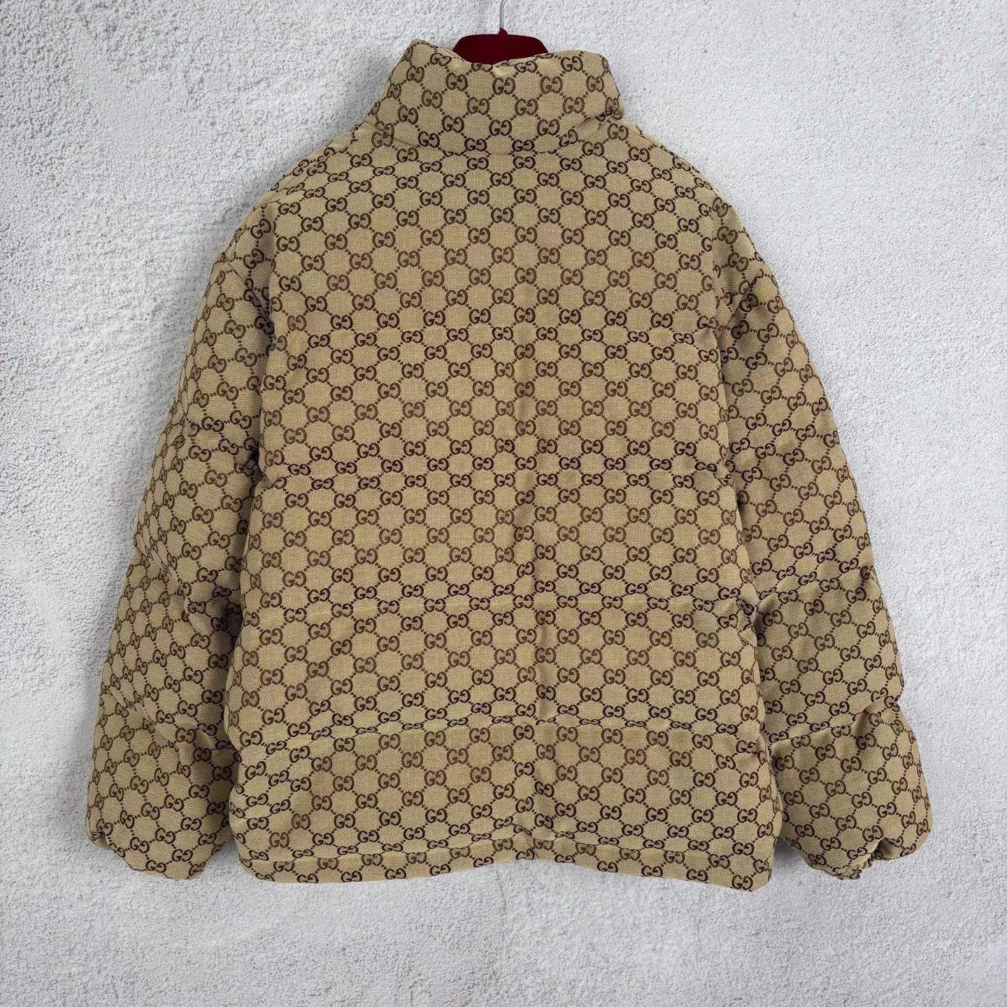 Gucci GUCCI allover stand collar zip jacket wmn's brown Size S / US 4 / IT 40 - 2 Thumbnail