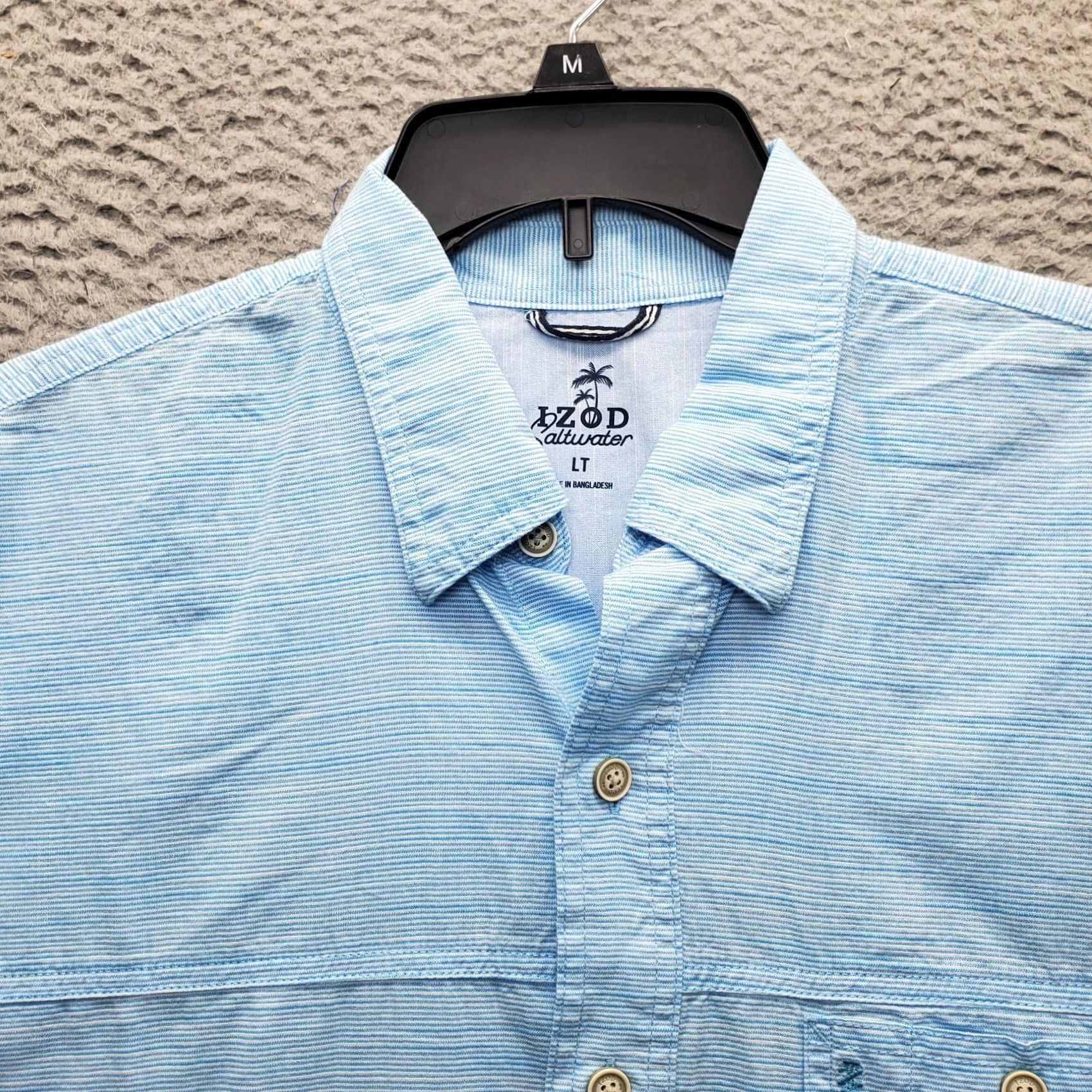 Izod IZOD Saltwater Dockside Chambray Shirt Mens LT Multicolor Collared Button-Up Fishing Size US L / EU 52-54 / 3 - 5 Thumbnail