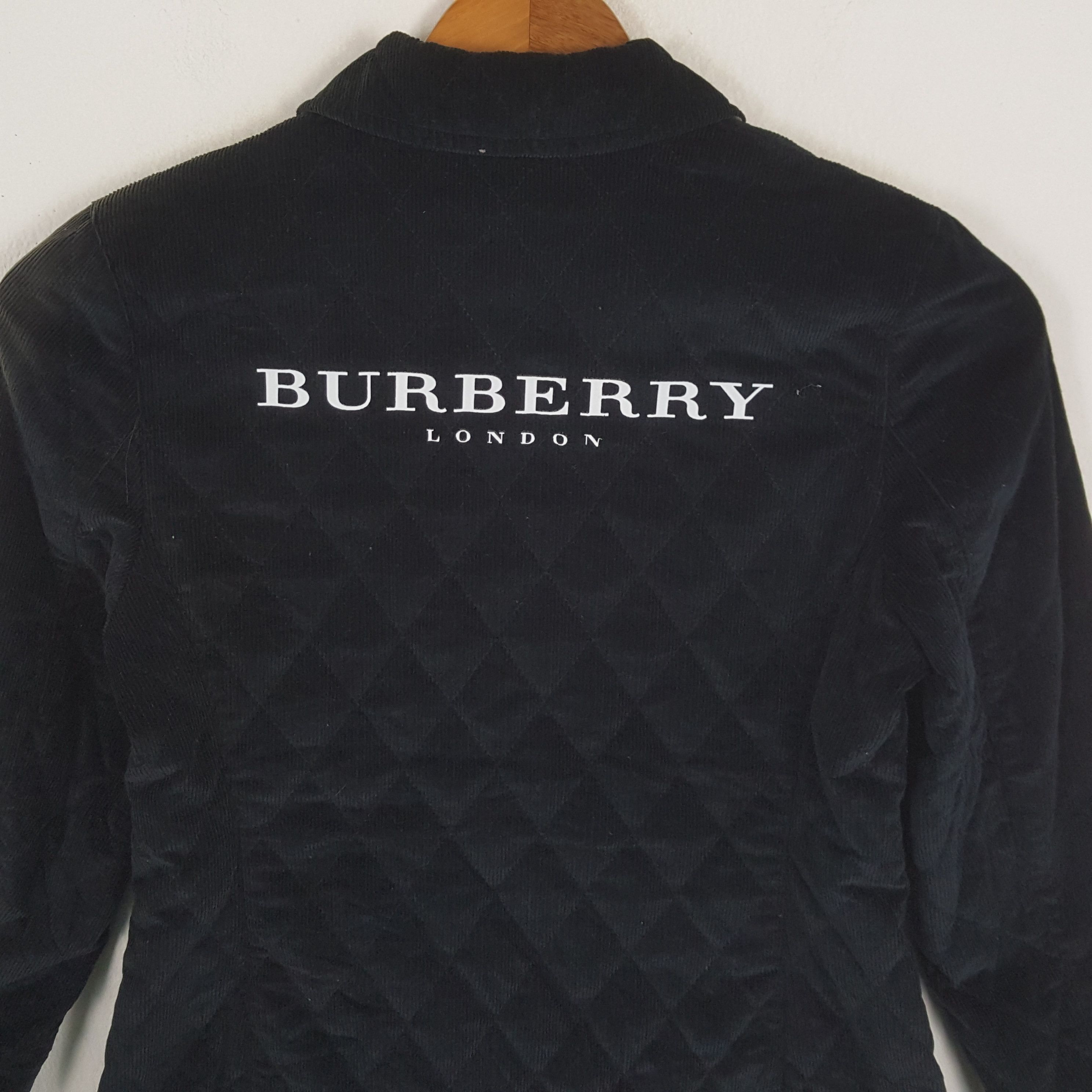 Burberry × Vintage Vintage BURBERRY LONDON Fashion Brand Velvet Jacket Size US S / EU 44-46 / 1 - 2 Thumbnail