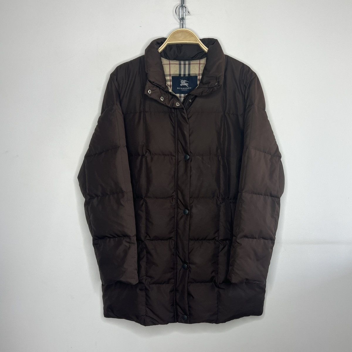Burberry Puffer Goose Down Jacket Parka Brown