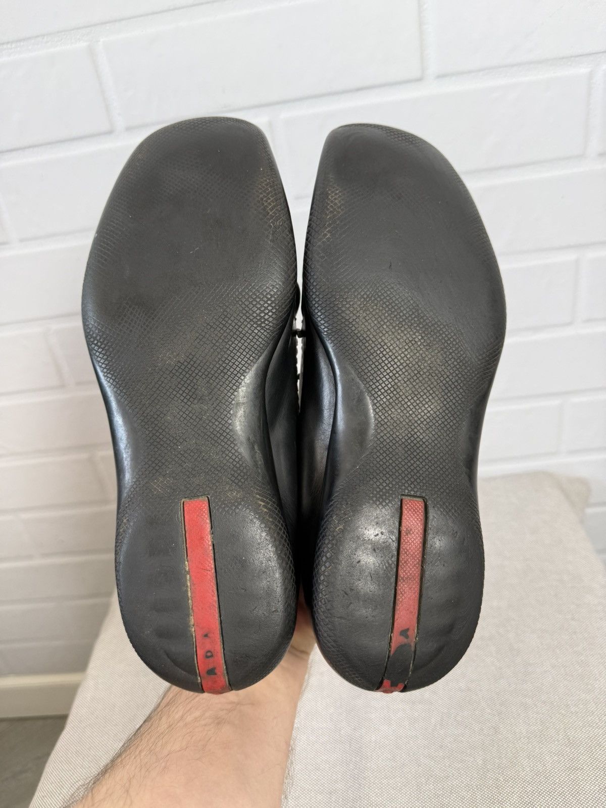 Prada PRADA Men's Boots Black Leather Size 7 Size US 7 / EU 40 - 7 Thumbnail